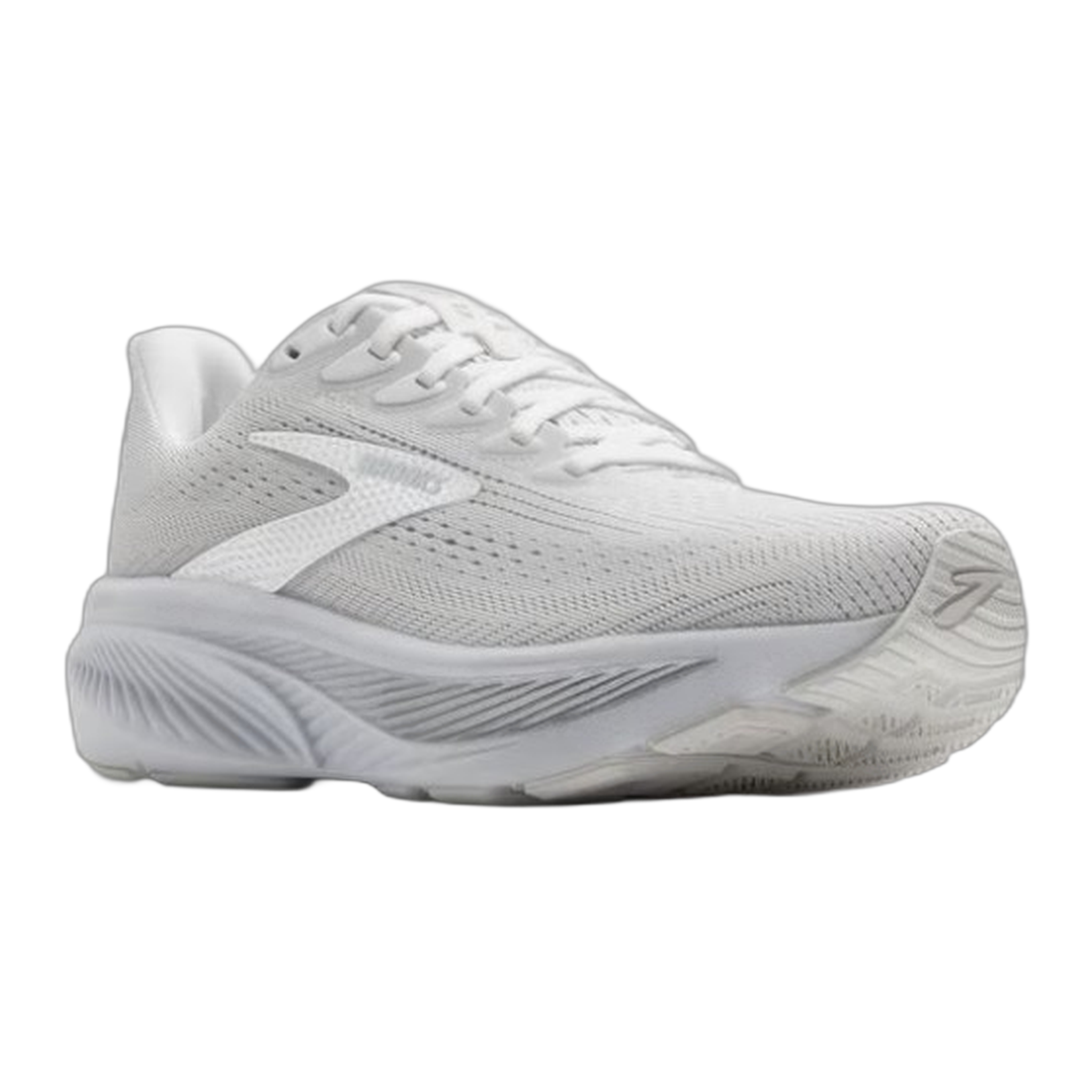 Brooks - Women's Ghost 17 - White/White/Grey / M / 6.5