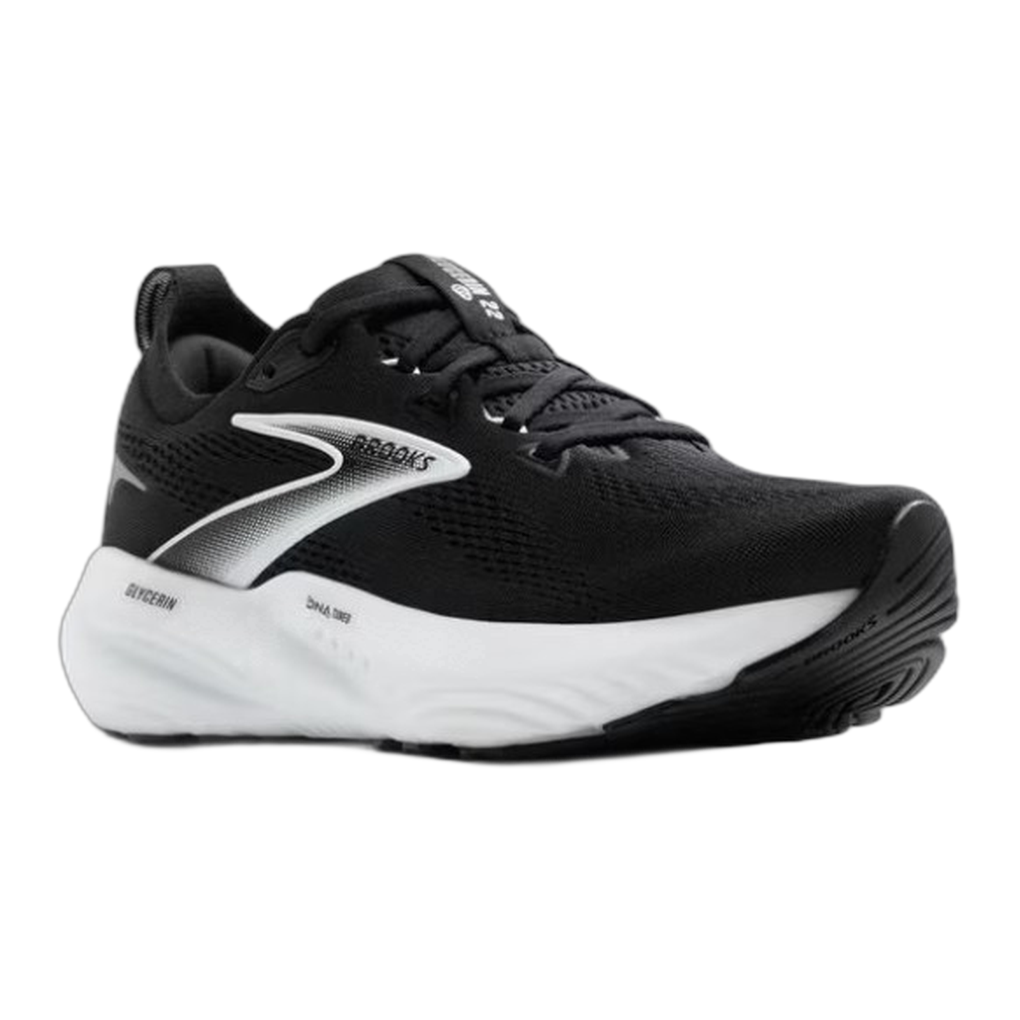 Brooks - Women's Glycerin 22 - Black/Grey/White / M / 6