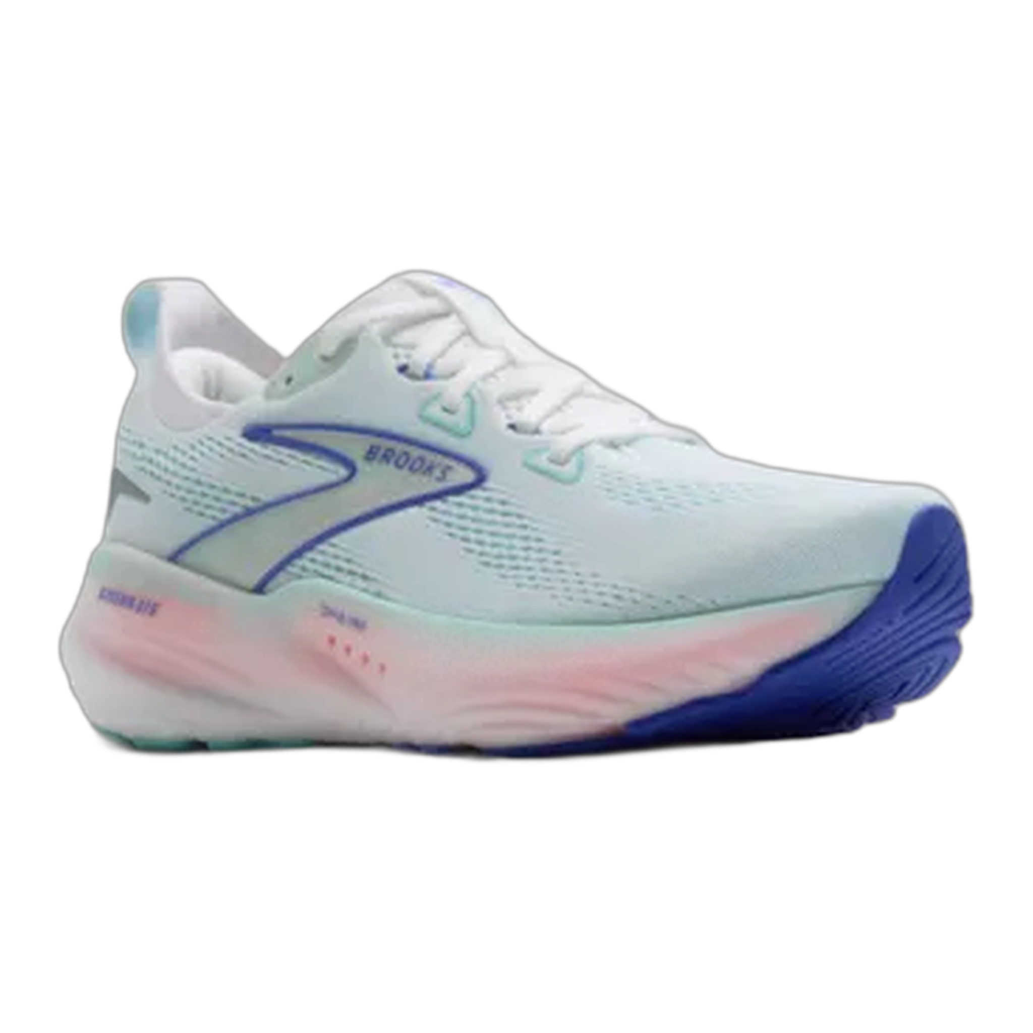 Brooks - Women's Glycerin GTS 22 - White/Limpet Shell/Amparo Blue / M / 6