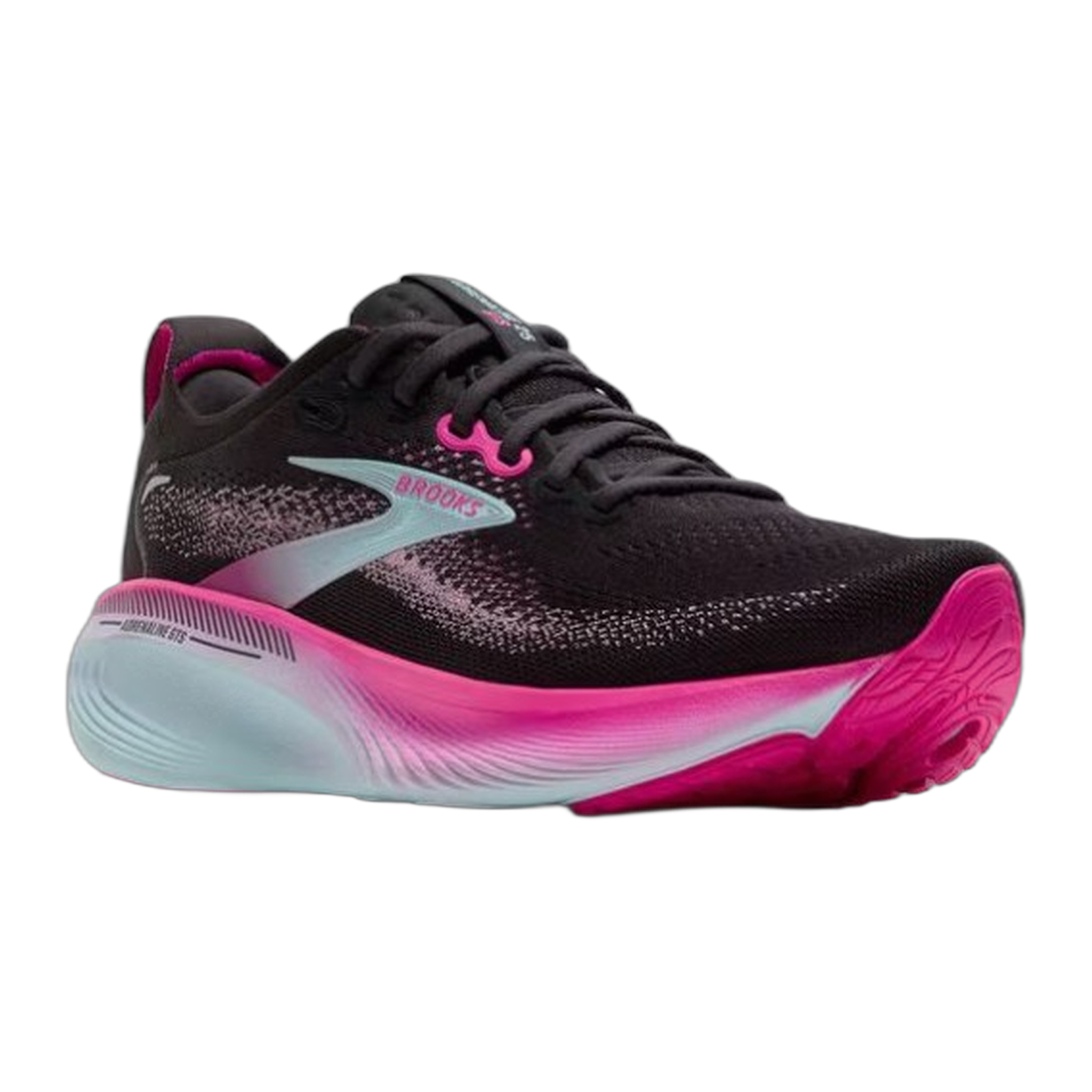 Brooks - Women's Adrenaline GTS 25 - Black/Cyber Pink/Iced Aqua / M / 6.5