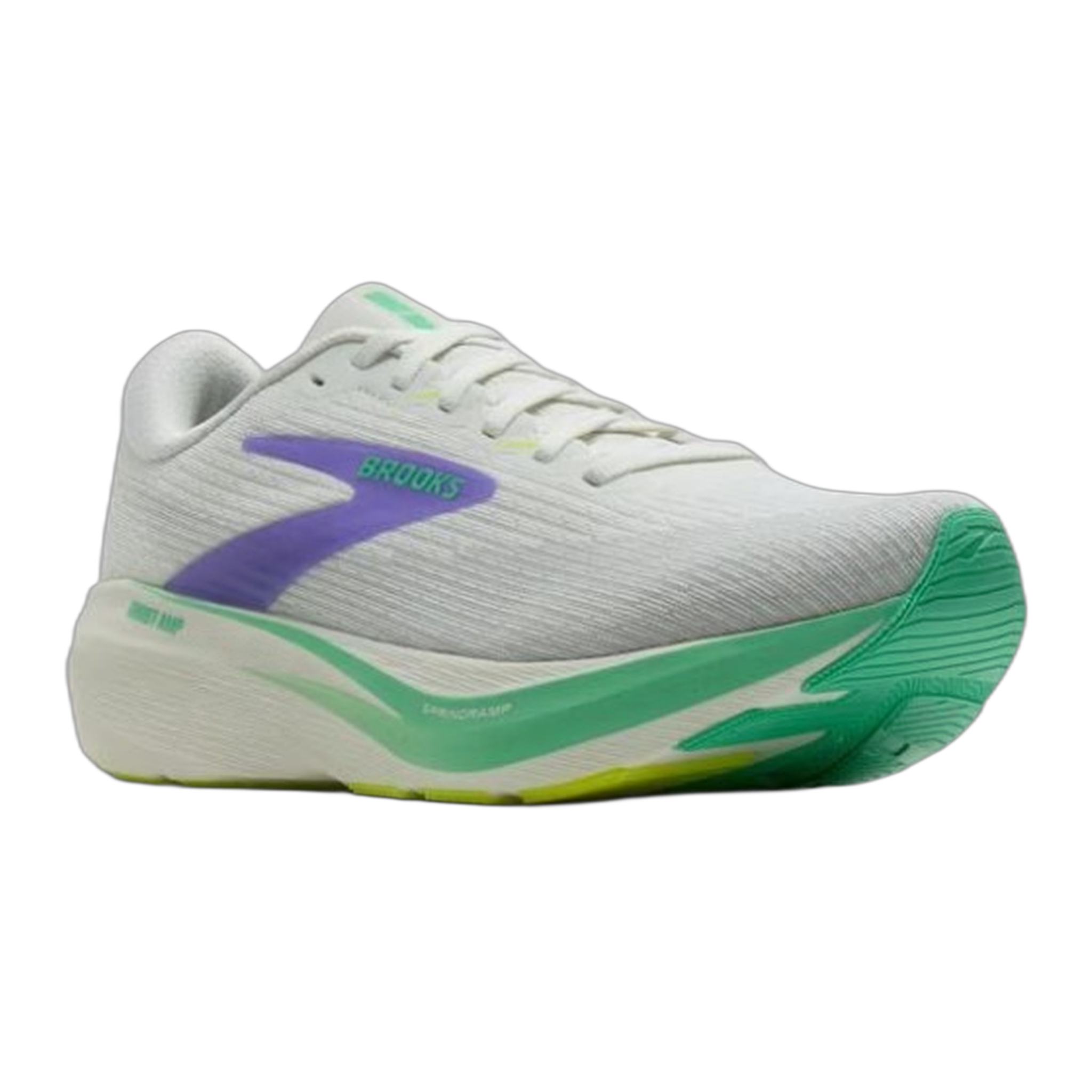 Brooks - Women's Ghost Amp - Grey/Grey/Paradise Green / M / 7