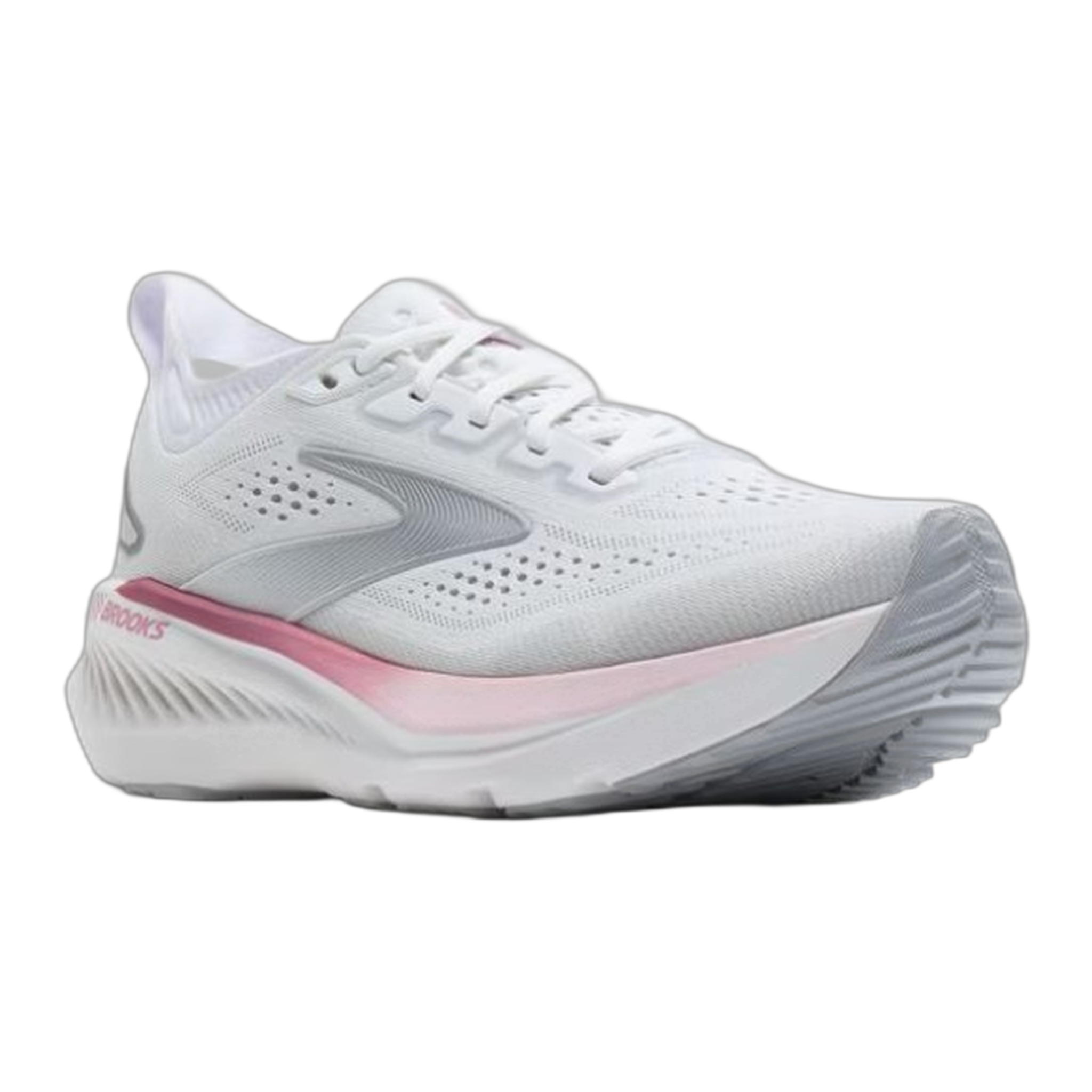 Brooks - Women's Glycerin GTS 23 - White/Harbor Mist/Metallic / M / 5.5