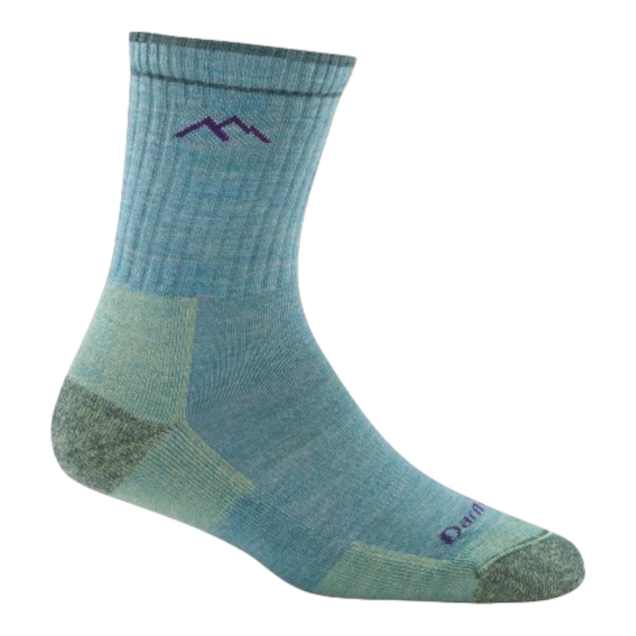 Darn Tough - Women's Hiker Micro Crew Midweight Hiking Sock - Aqua Heather / M