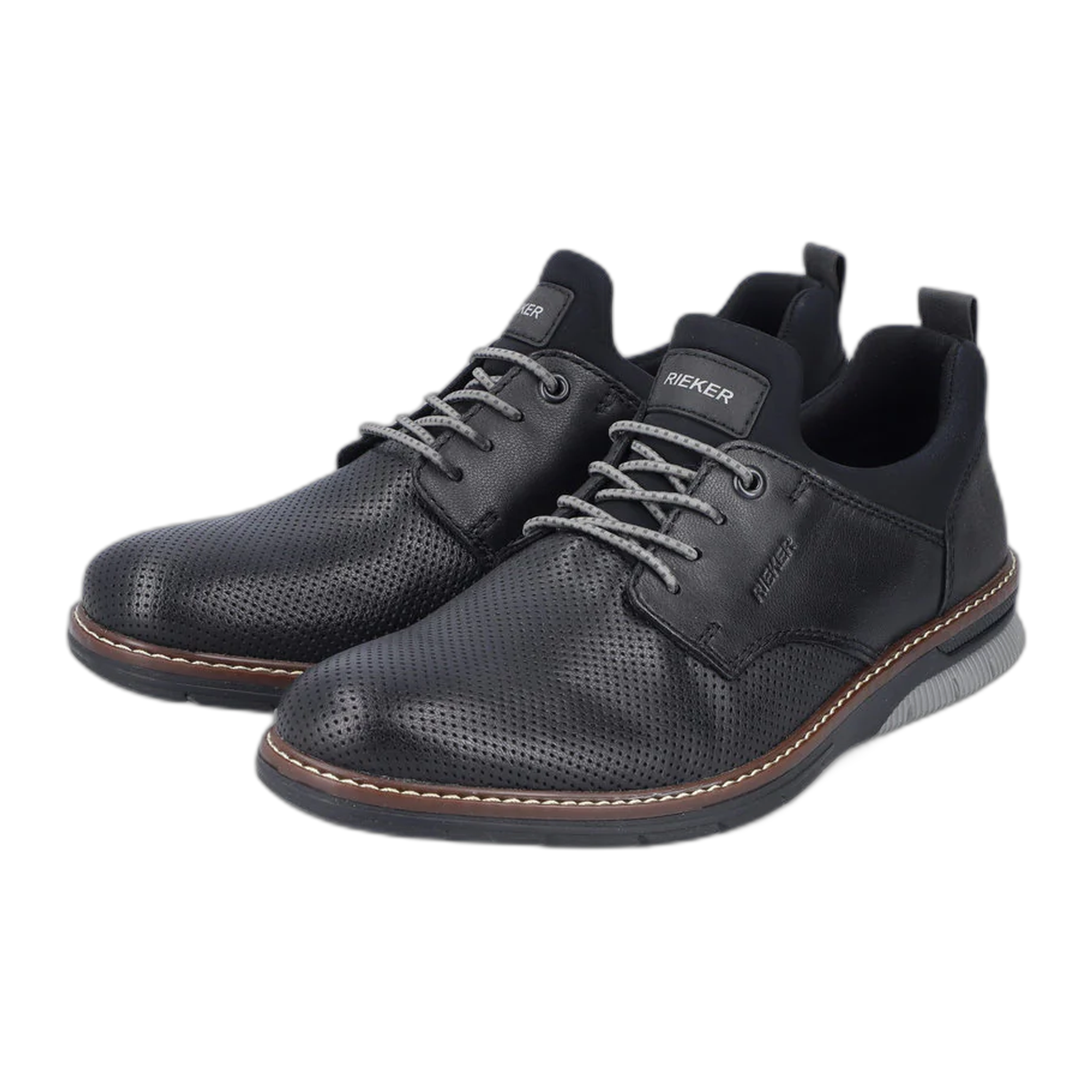 Rieker - Men's 14450 Dustin - Black/Black / M / 41