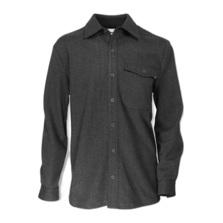 Men's Herringbone Knit Workshirt - Charcoal / L