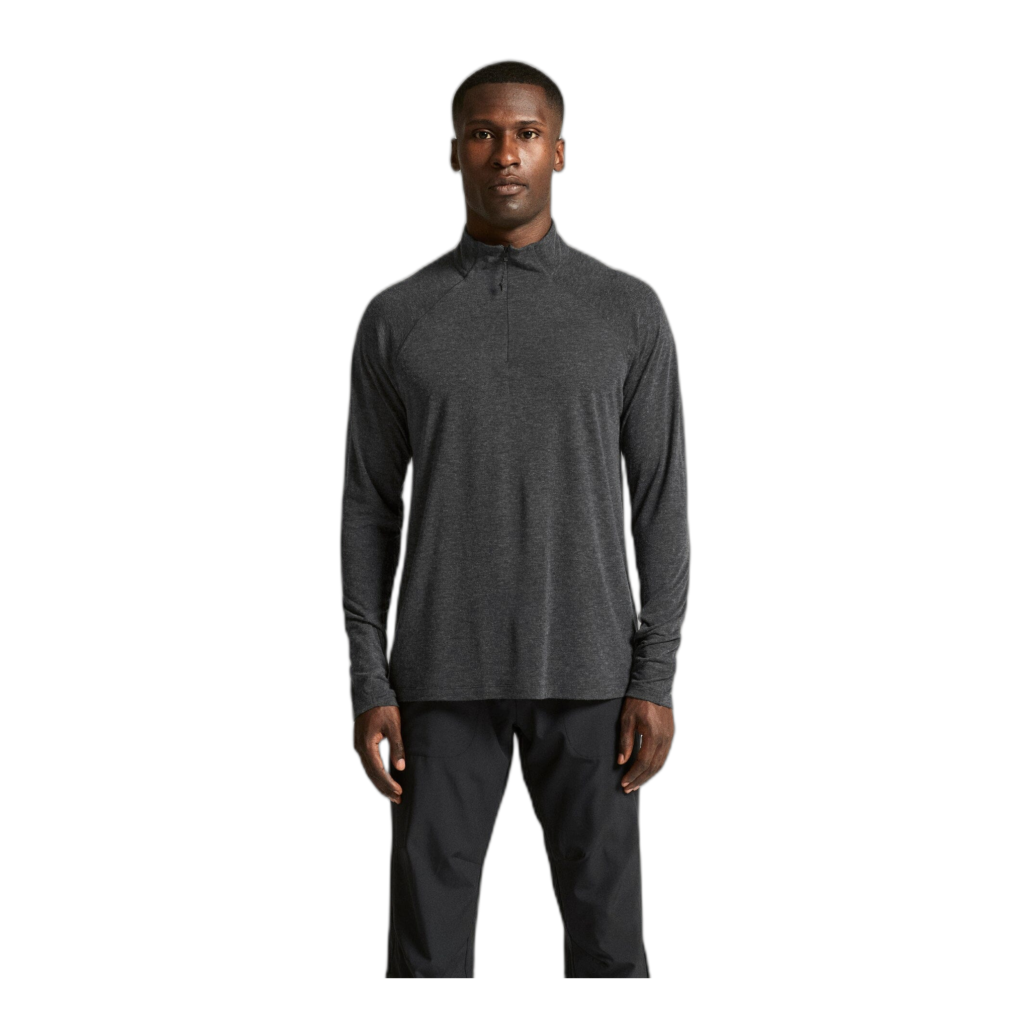 Craft - Men's ADV Subz Wool Long Sleeve Tee 3 - Black Melange / S