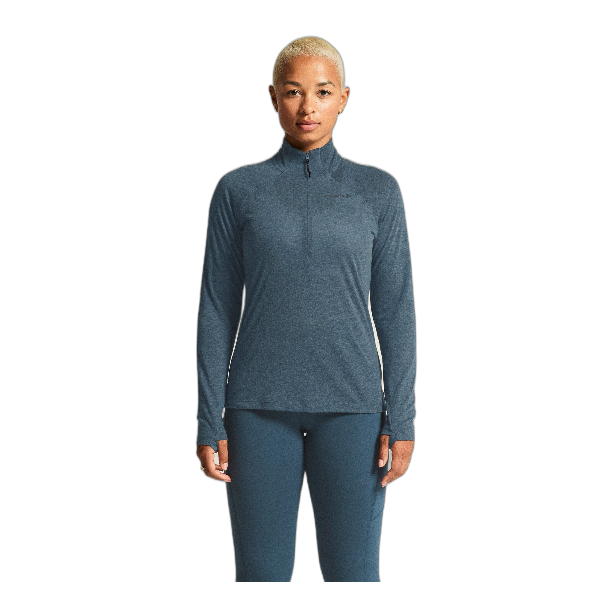 Craft - Women's ADV Subz Wool Long Sleeve Tee 3 - Ensign/Melange / XS