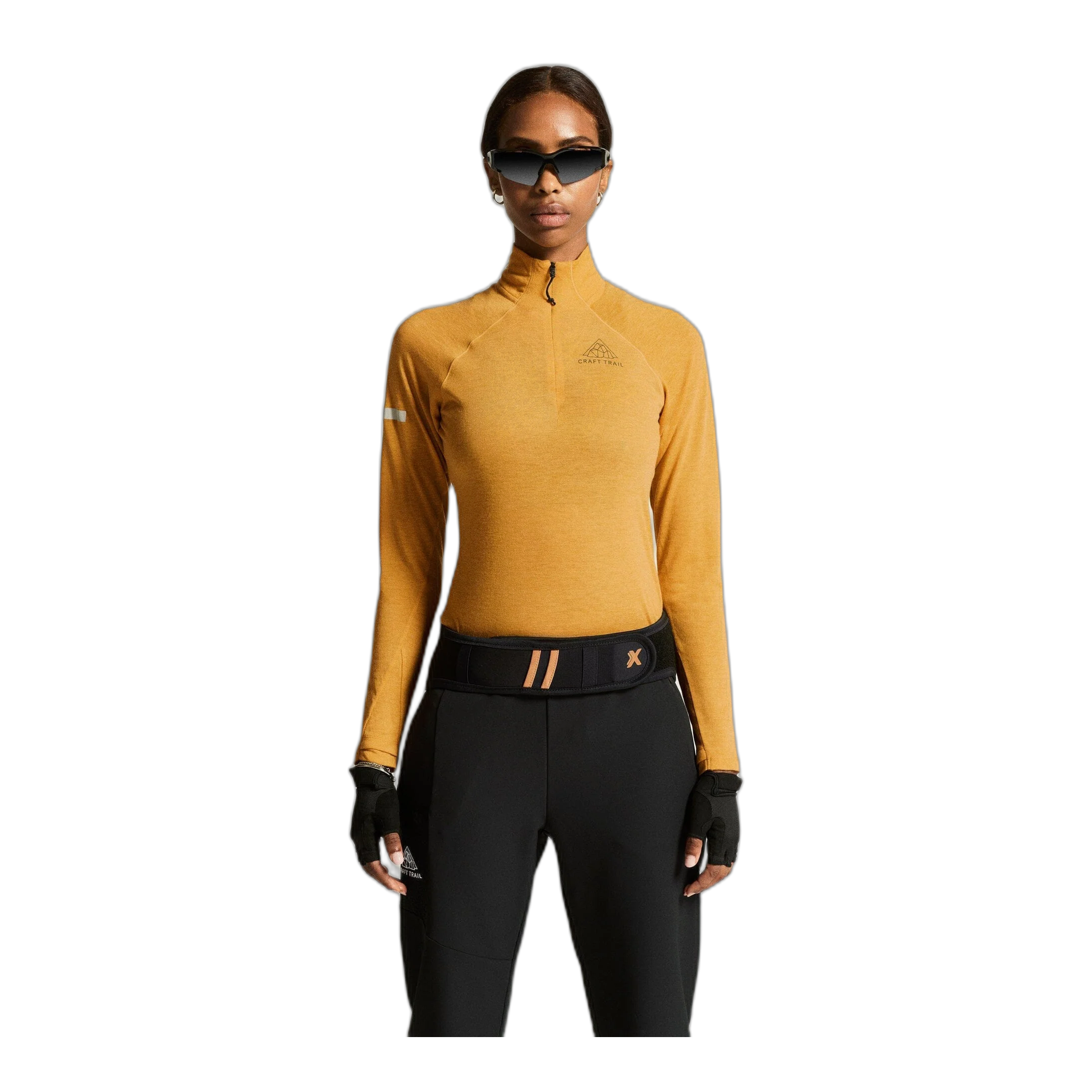 Craft - Women's ADV Subz Wool Long Sleeve Tee 3 - Turmeric/Melange / L