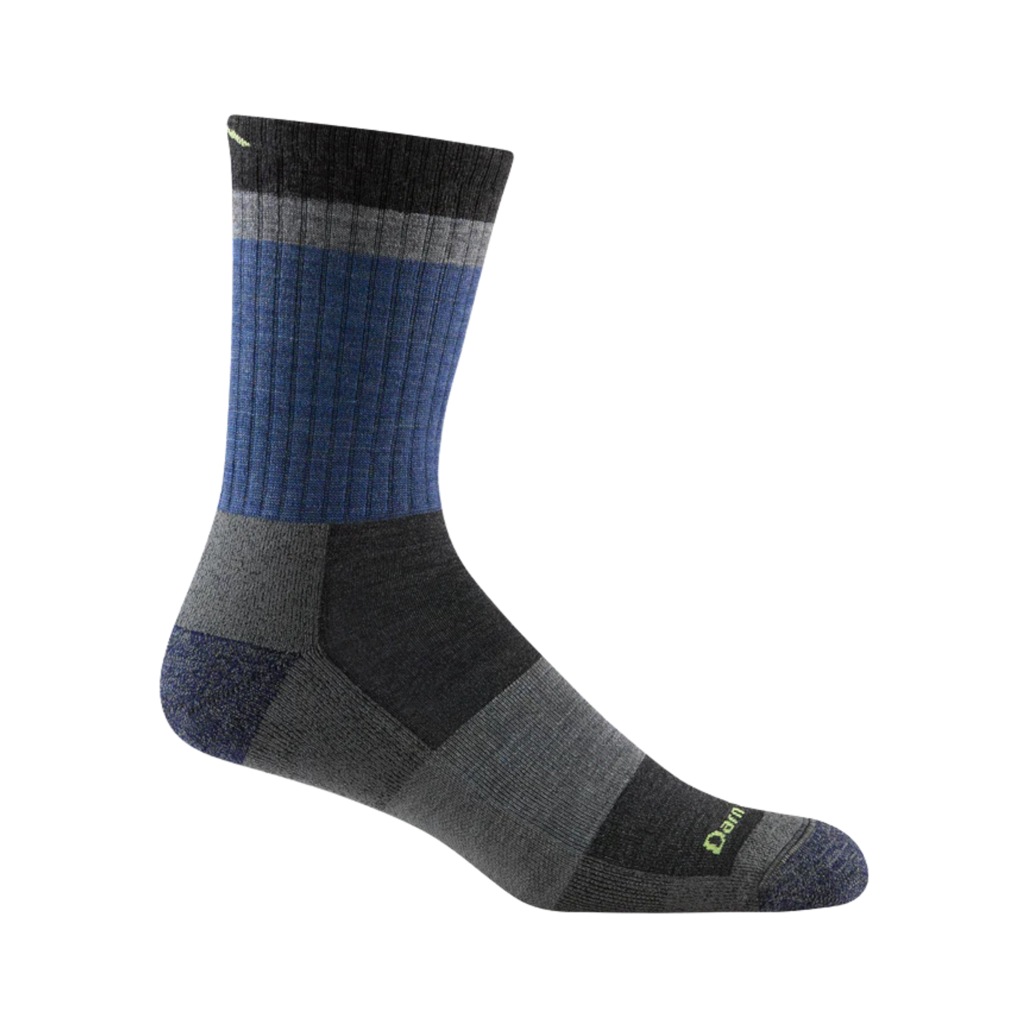 Darn Tough - Men's Heady Stripe Micro Crew Lightweight Hiking Sock - Blue / M