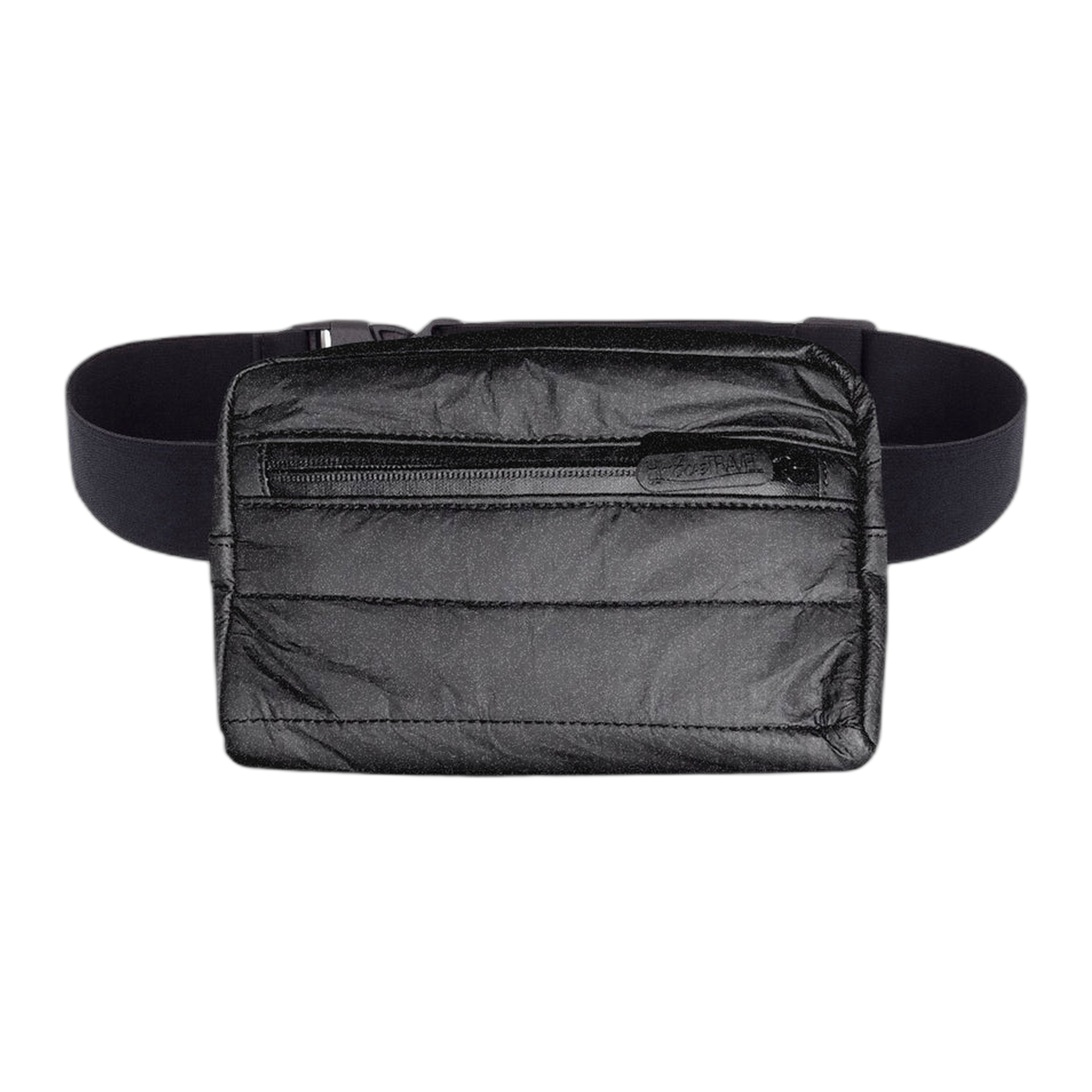 Hi, Love - Puffer Fanny Pack - Shimmer Black