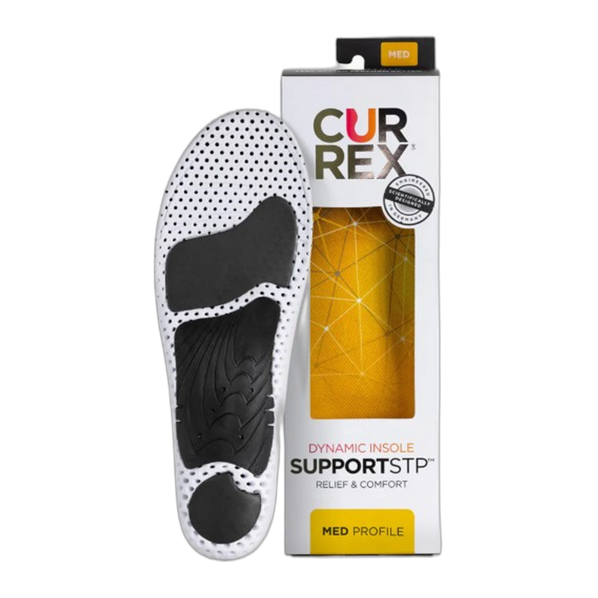 CURREX® SUPPORTSTP™ Insoles Medium Arch | Stability, Support & Comfort Insoles for Walking Shoes