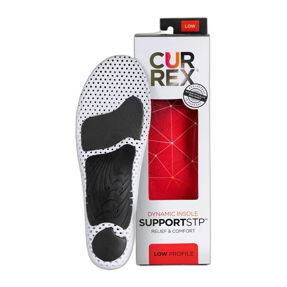 CURREX® SUPPORTSTP™ Insoles Low Arch | Stability, Support & Comfort Insoles for Walking Shoes