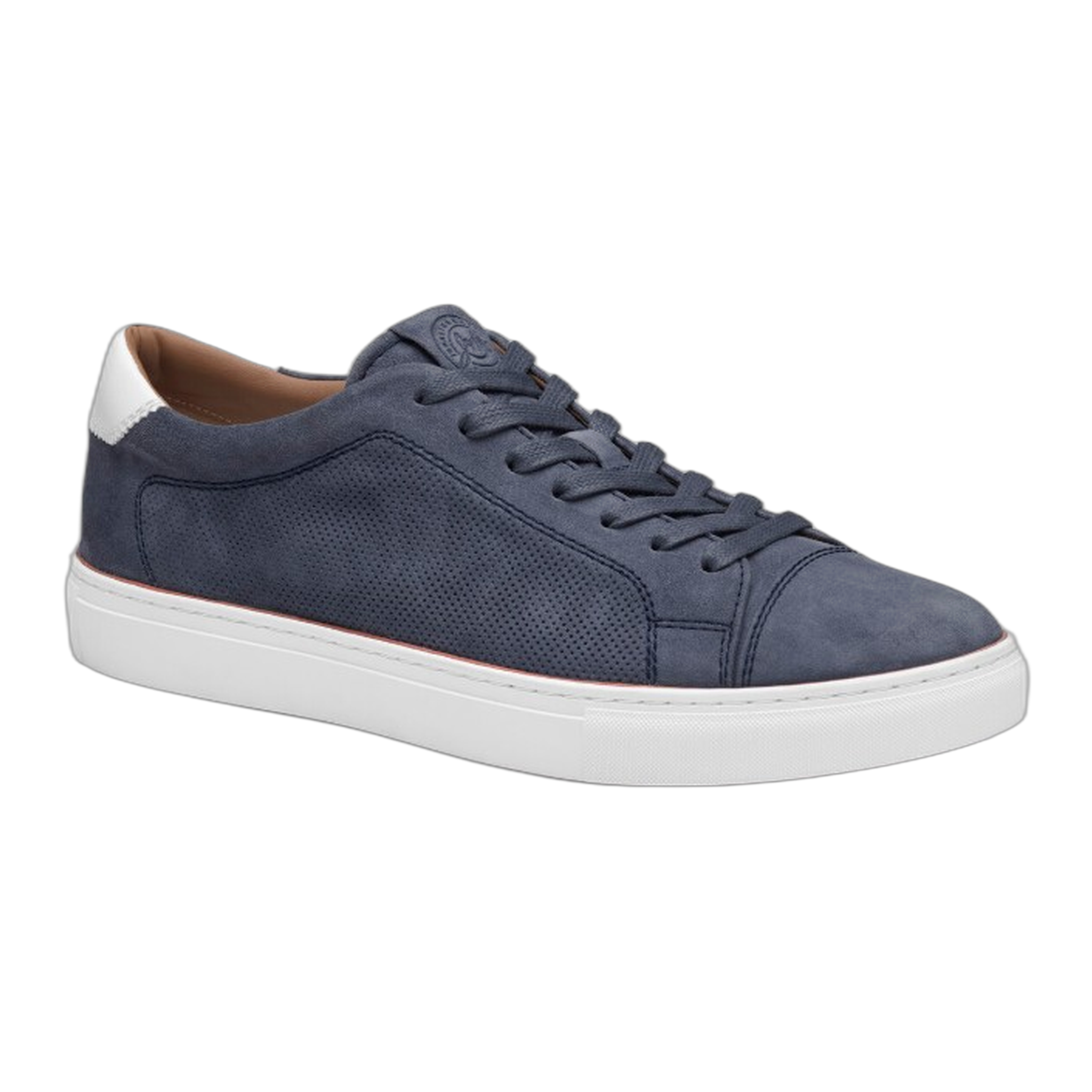 Johnston & Murphy - Luther Perfed Lace-to-Toe - Denim Suede / M / 9