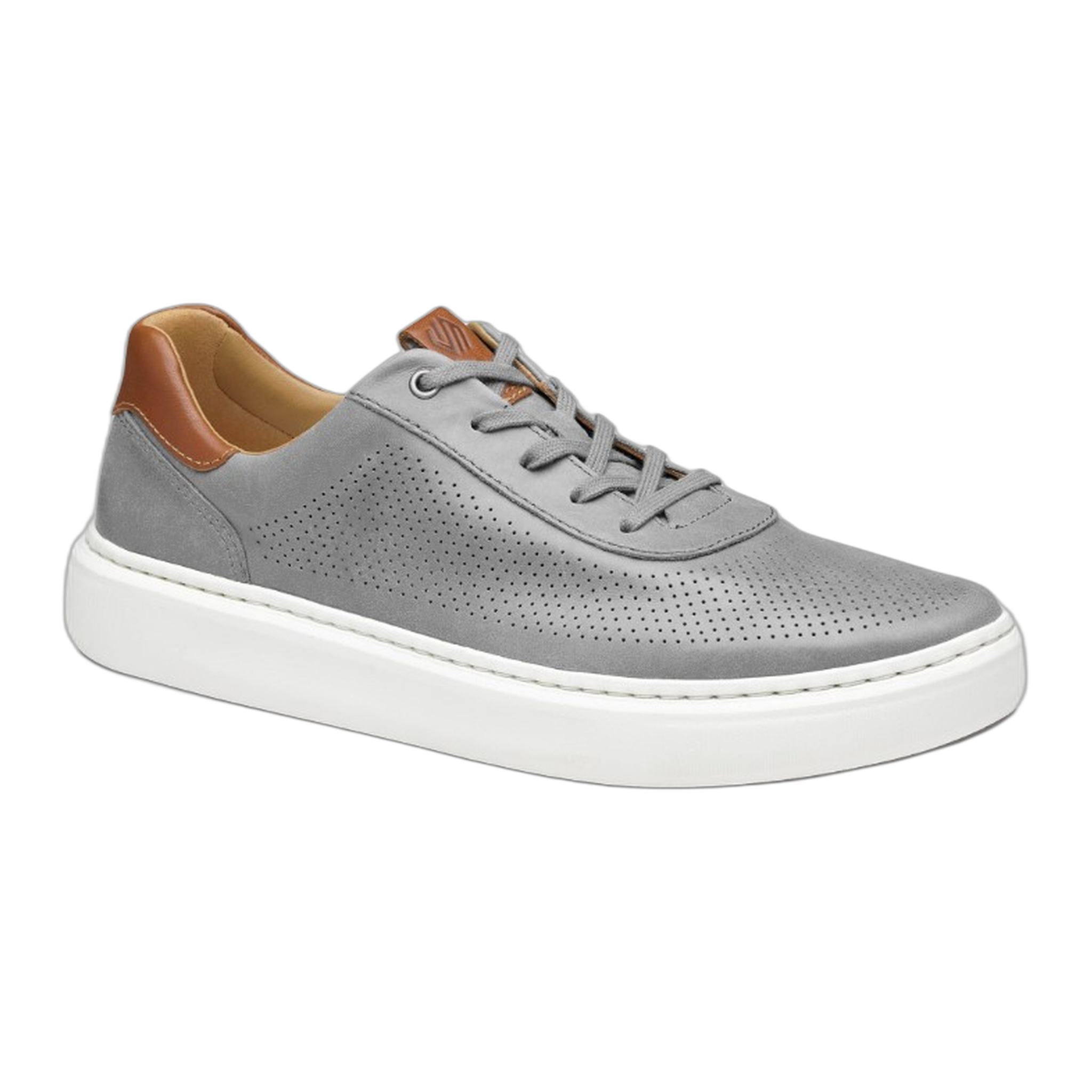 Johnston & Murphy - Anders Perfed U-Throat - Gray Full Grain / M / 9