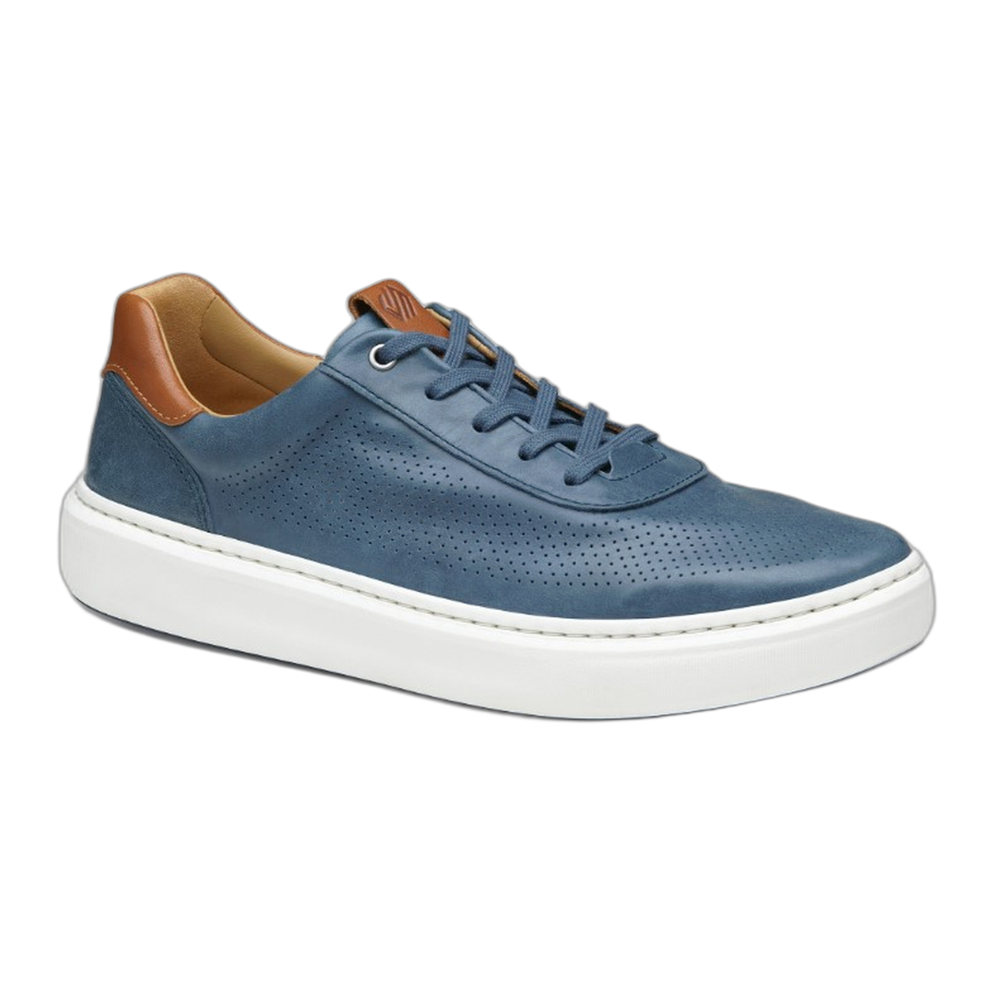 Johnston & Murphy - Anders Perfed U-Throat - Navy Full Grain / M / 9