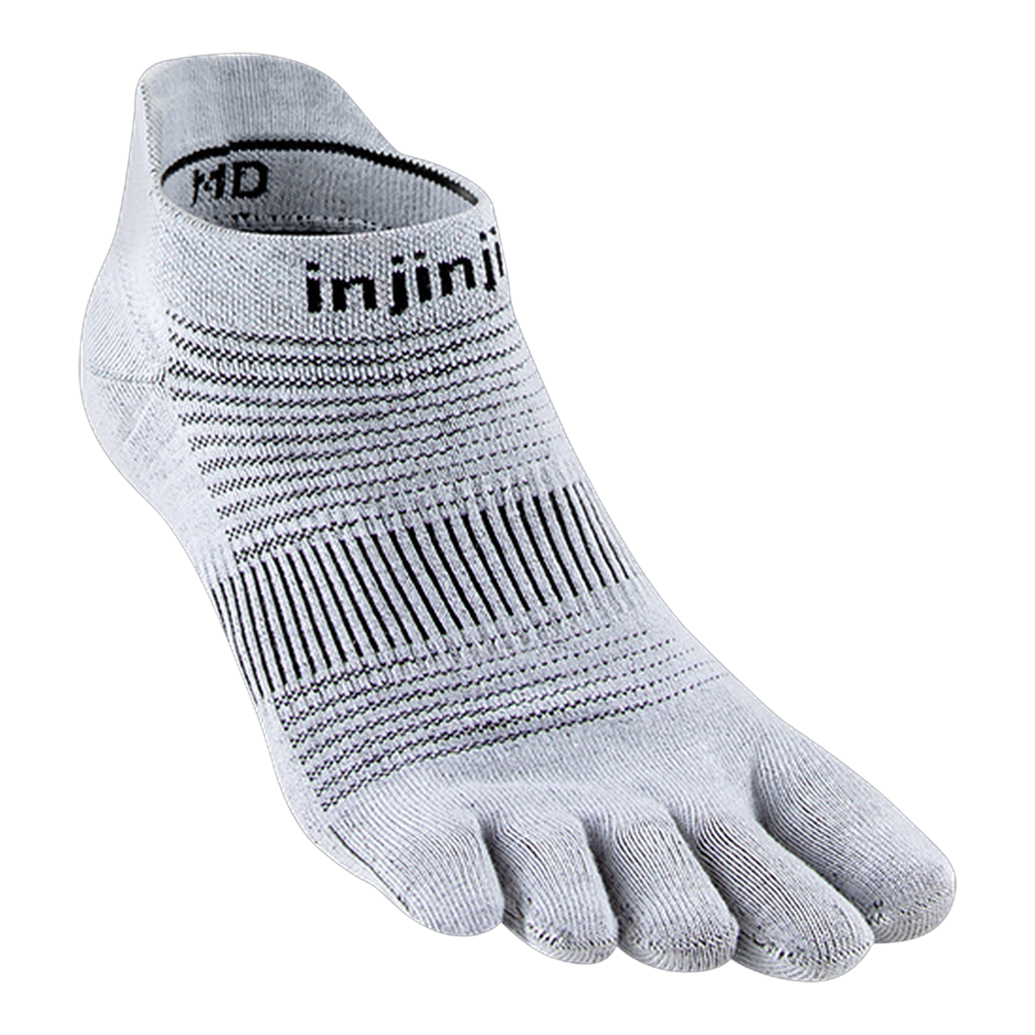 Injinji - Run Lightweight No-Show - Gray / XL
