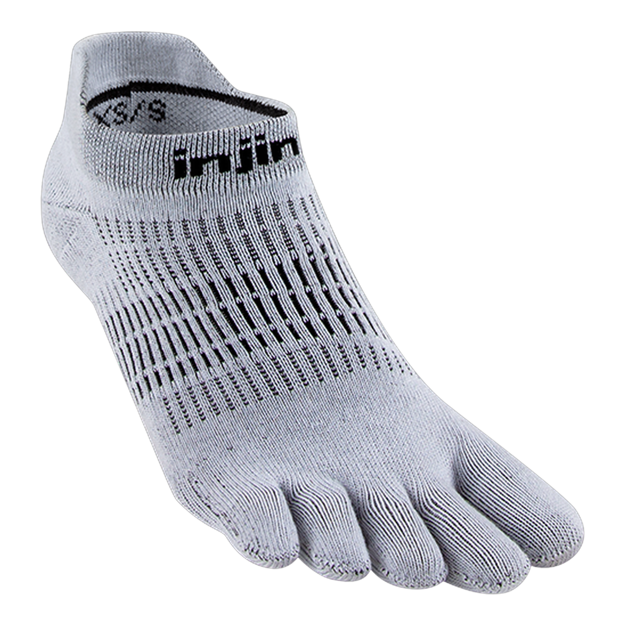 Injinji - Women's Run Lightweight No‑Show - Gray / XS/S