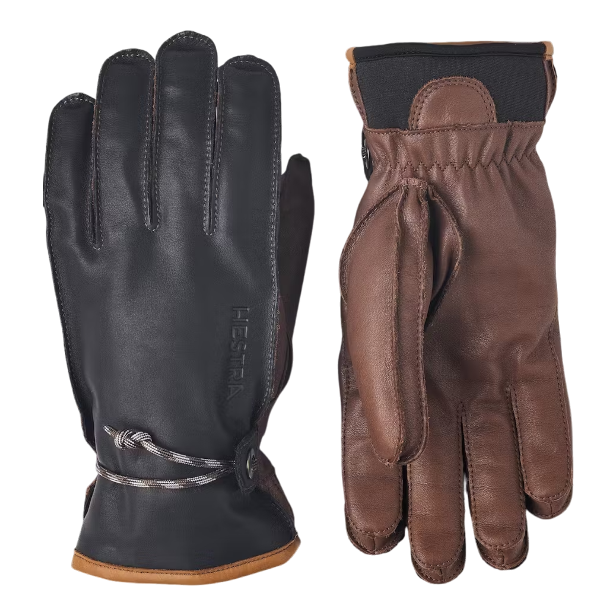 Hestra - Wakayama - 5 Finger - Navy/Brown / 7