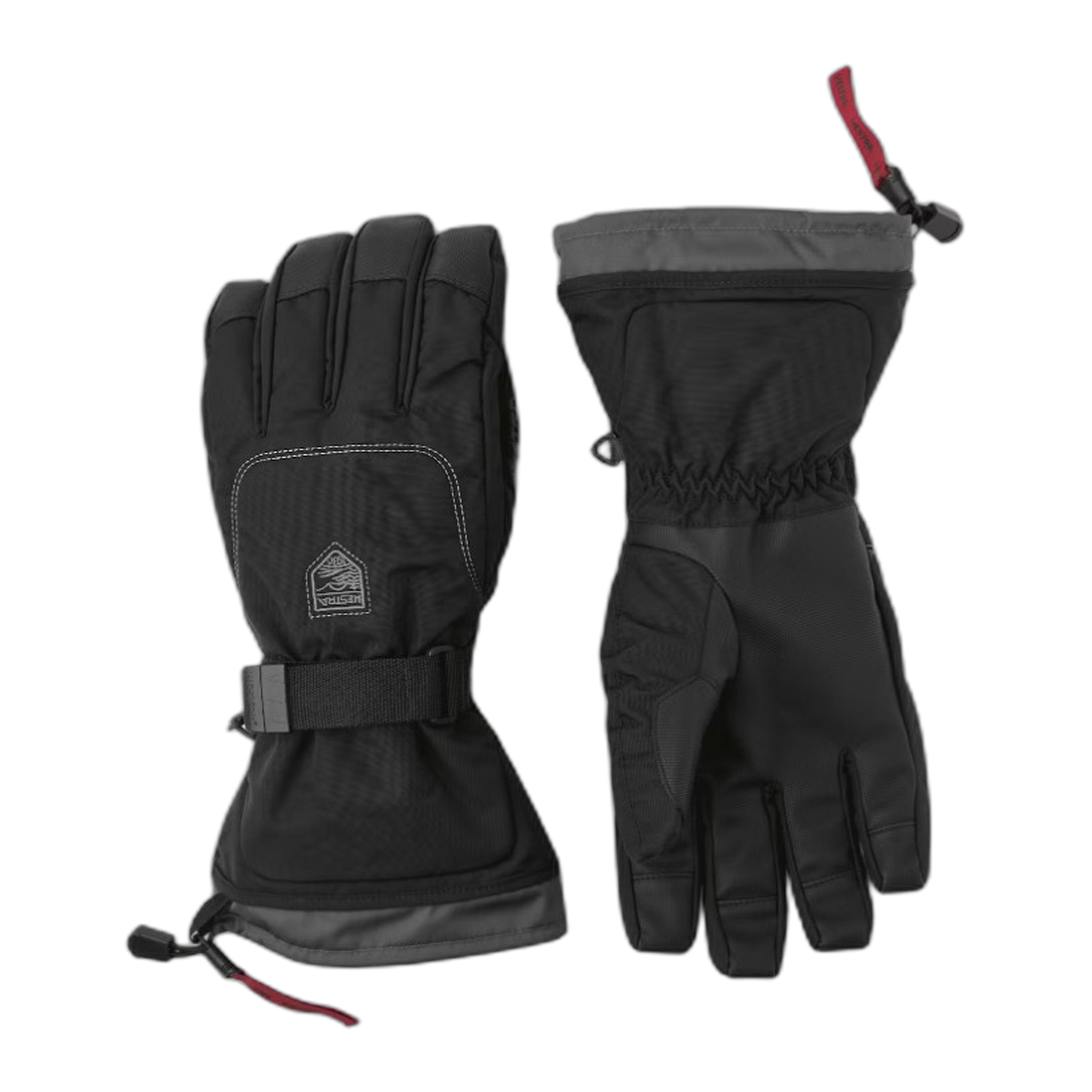 Hestra - Gauntlet Sr. 5-finger - Black / Black / 6