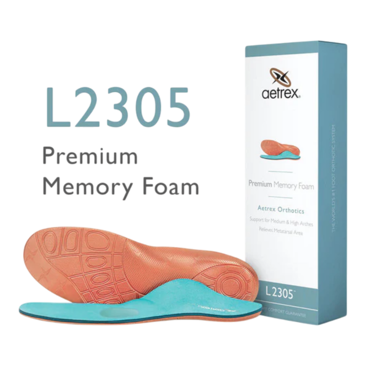 Men's Premium Memory Foam Orthotics W/ Metatarsal Support