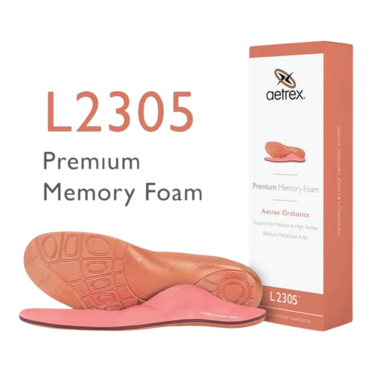 Women's Premium Memory Foam Orthotics W/ Metatarsal Support