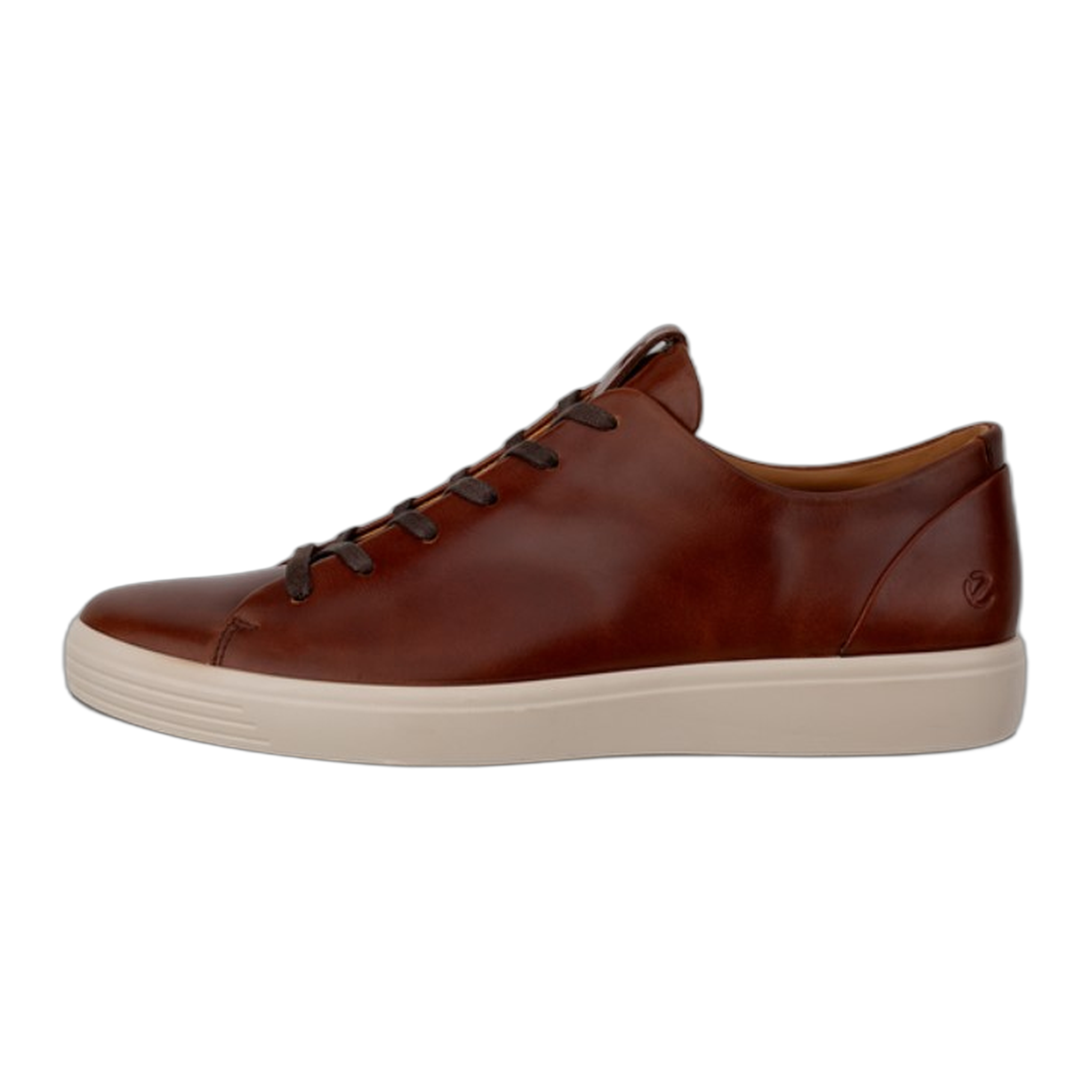 Ecco - Men's Soft 7 Lace- Up Shoe - Cognac Leather / M / 40