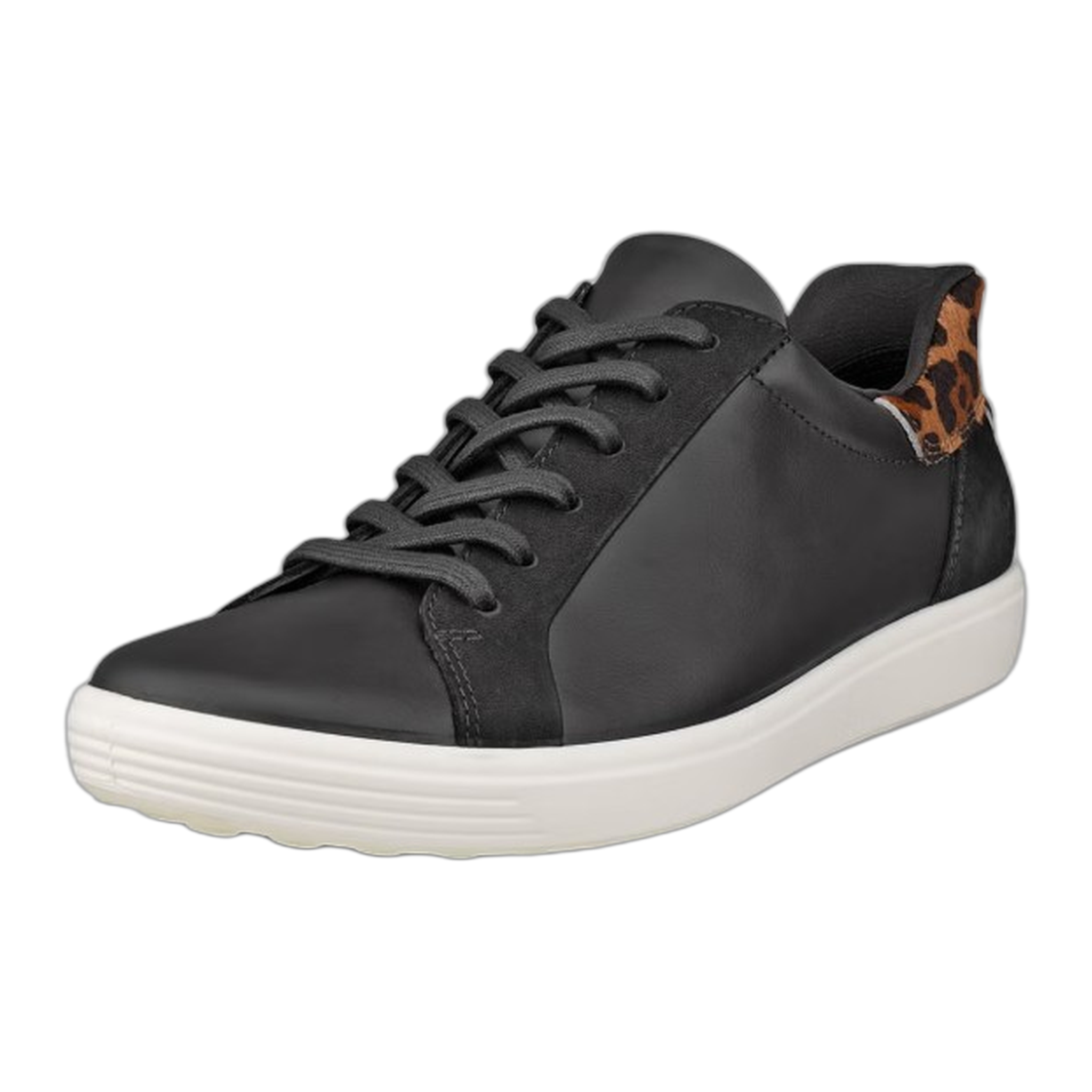 Ecco - Women's Soft 7 - Black/Leopard / M / 37