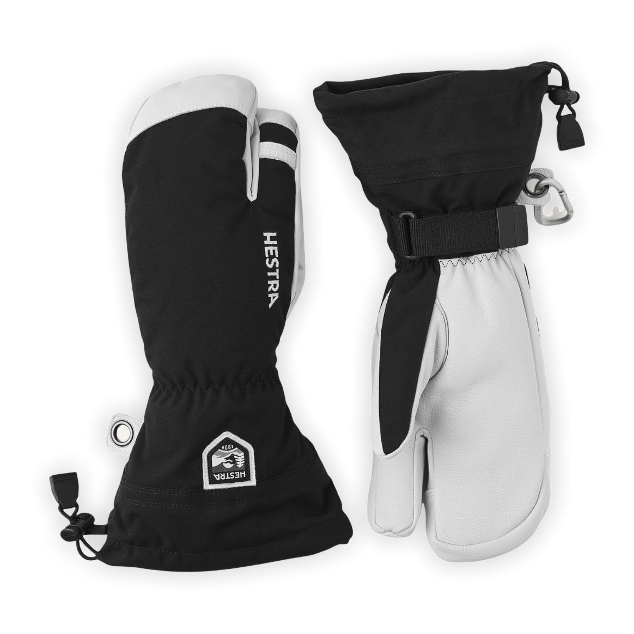 Hestra - Army Leather Heli Ski 3-finger - Black / 5