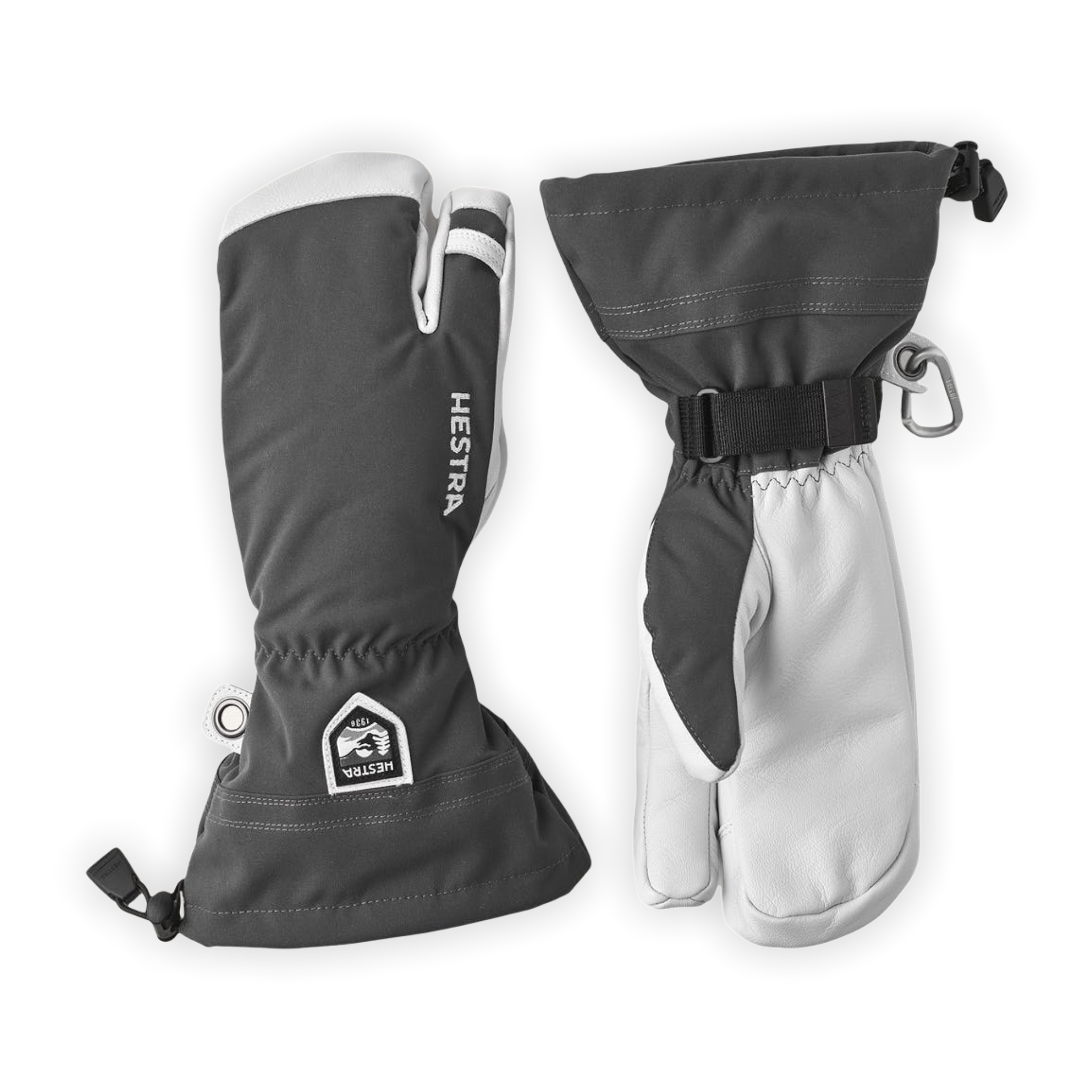 Hestra - Army Leather Heli Ski 3-finger - Grey / 6