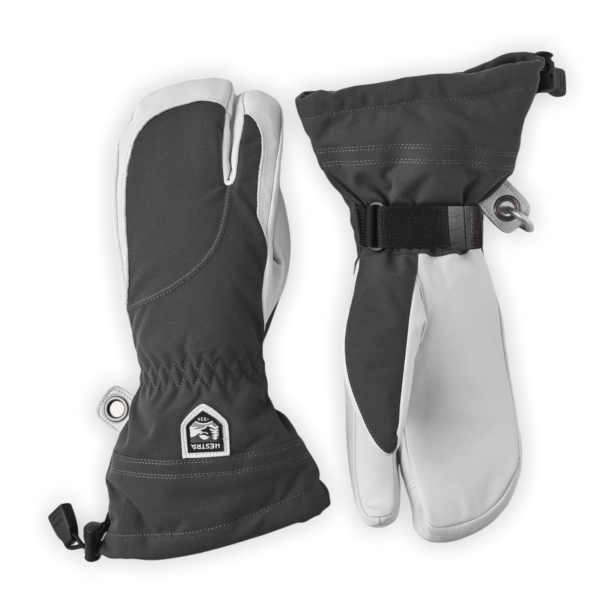 Hestra - Heli Ski Female 3-finger - Grey / Offwhite / 5