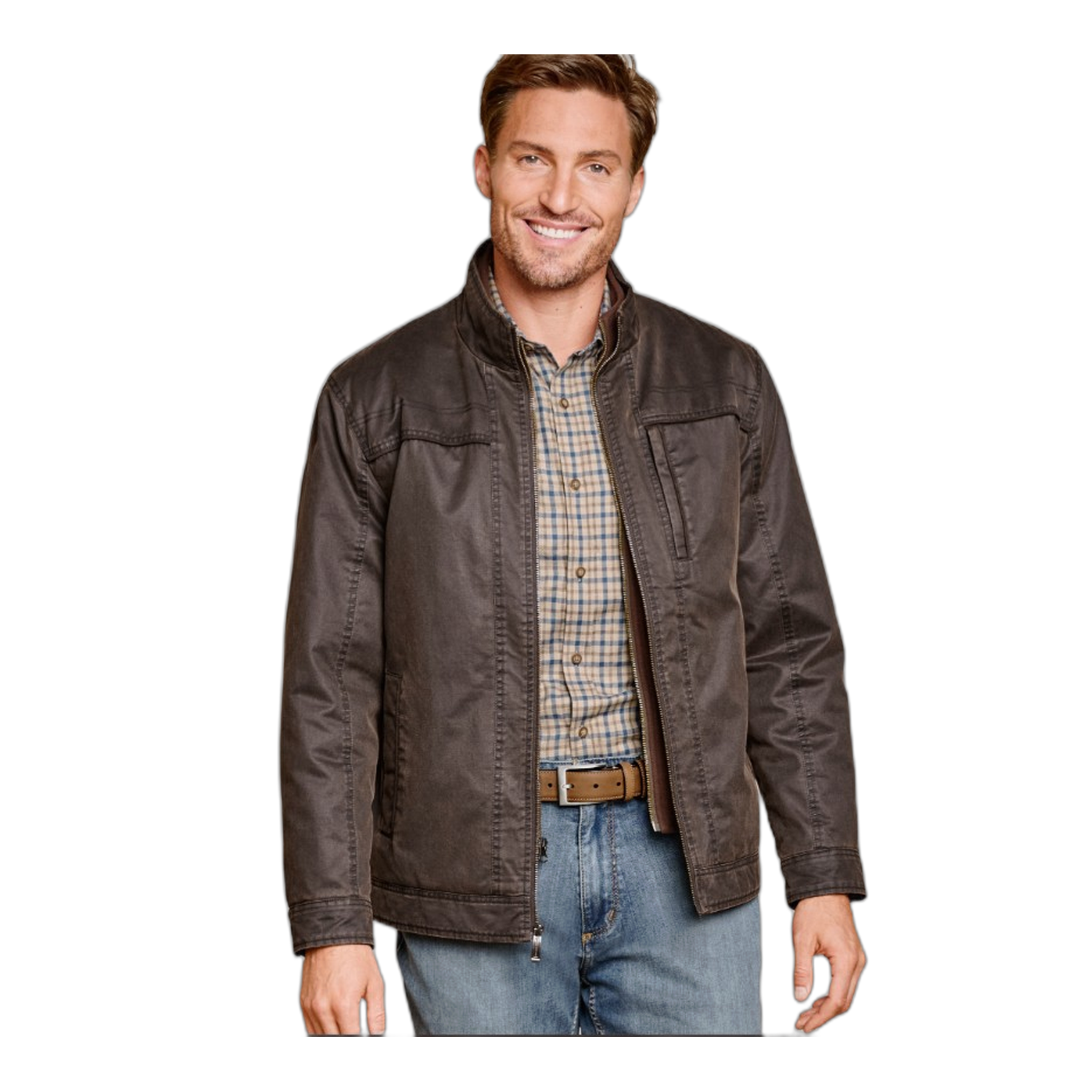 Johnston & Murphy - Antique Cotton Jacket - Brown / M