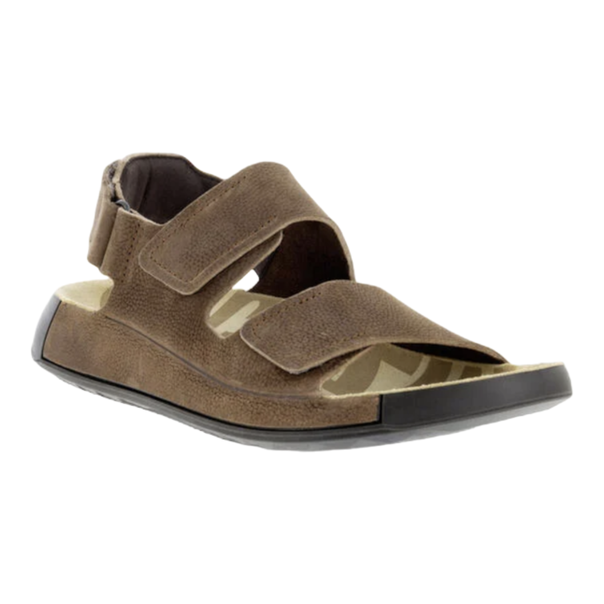 Ecco Men s Cozmo Flat Sandal Cocoa Brown Nubuck Dardano s Shoes