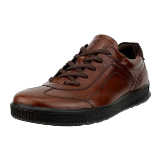 Men's ECCO Byway Leather Lace-Up Shoe - Mink / M / 43