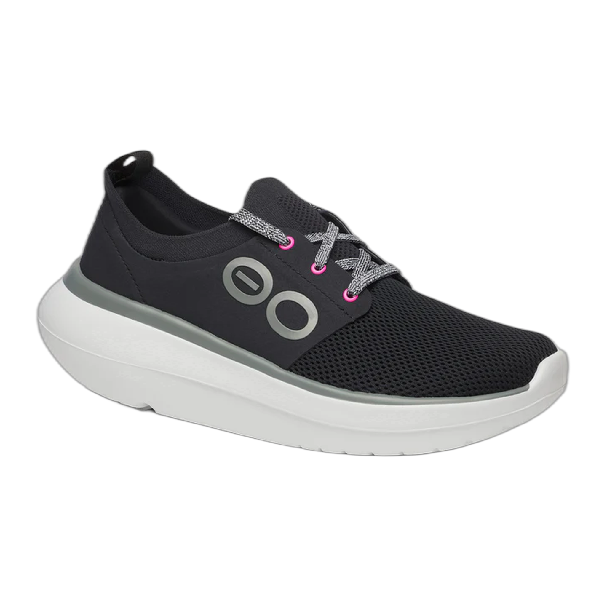 OOFOS - Women's Oomy Stride - White Black / M / 6