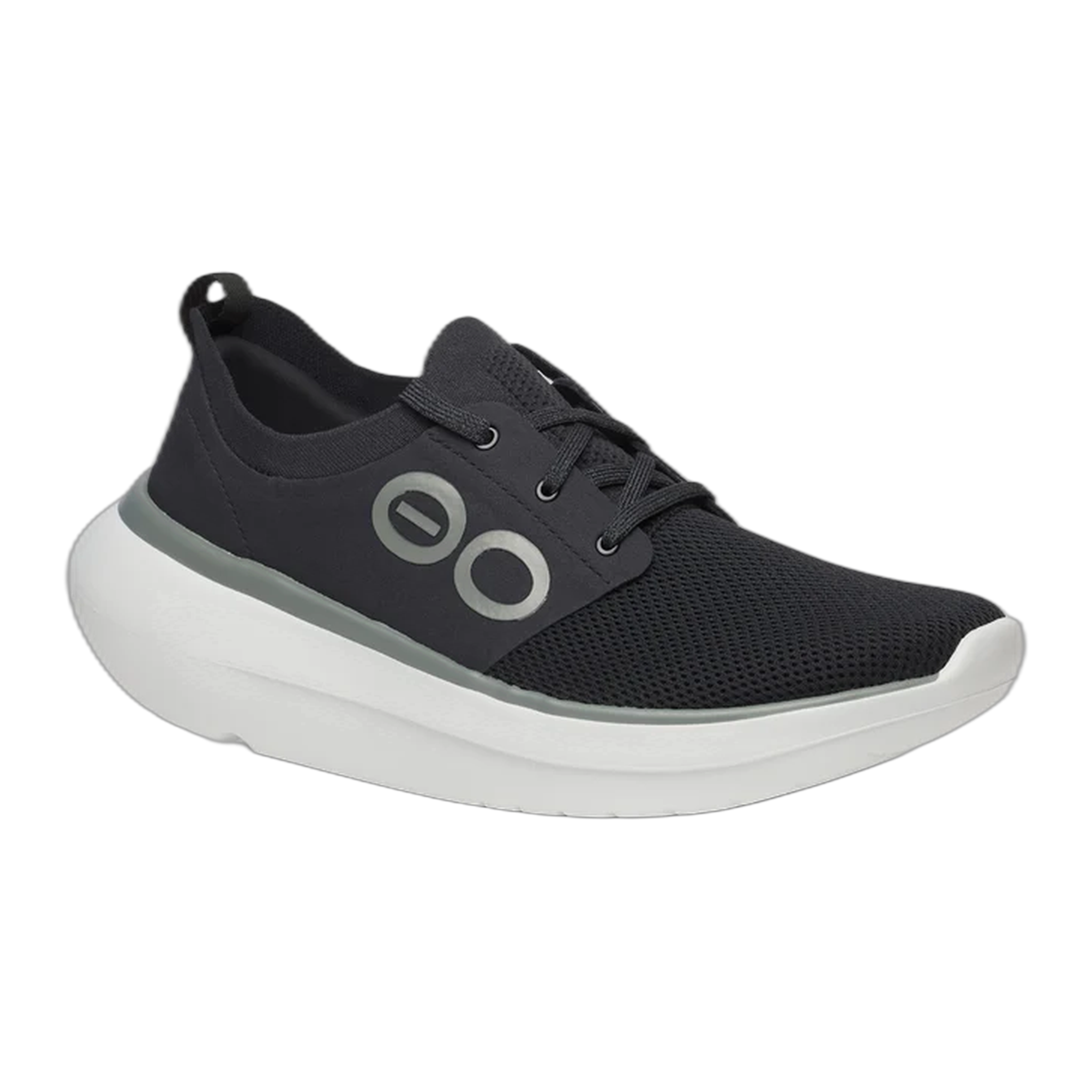 OOFOS - Men's Oomy Stride - White Black / M / 9.5