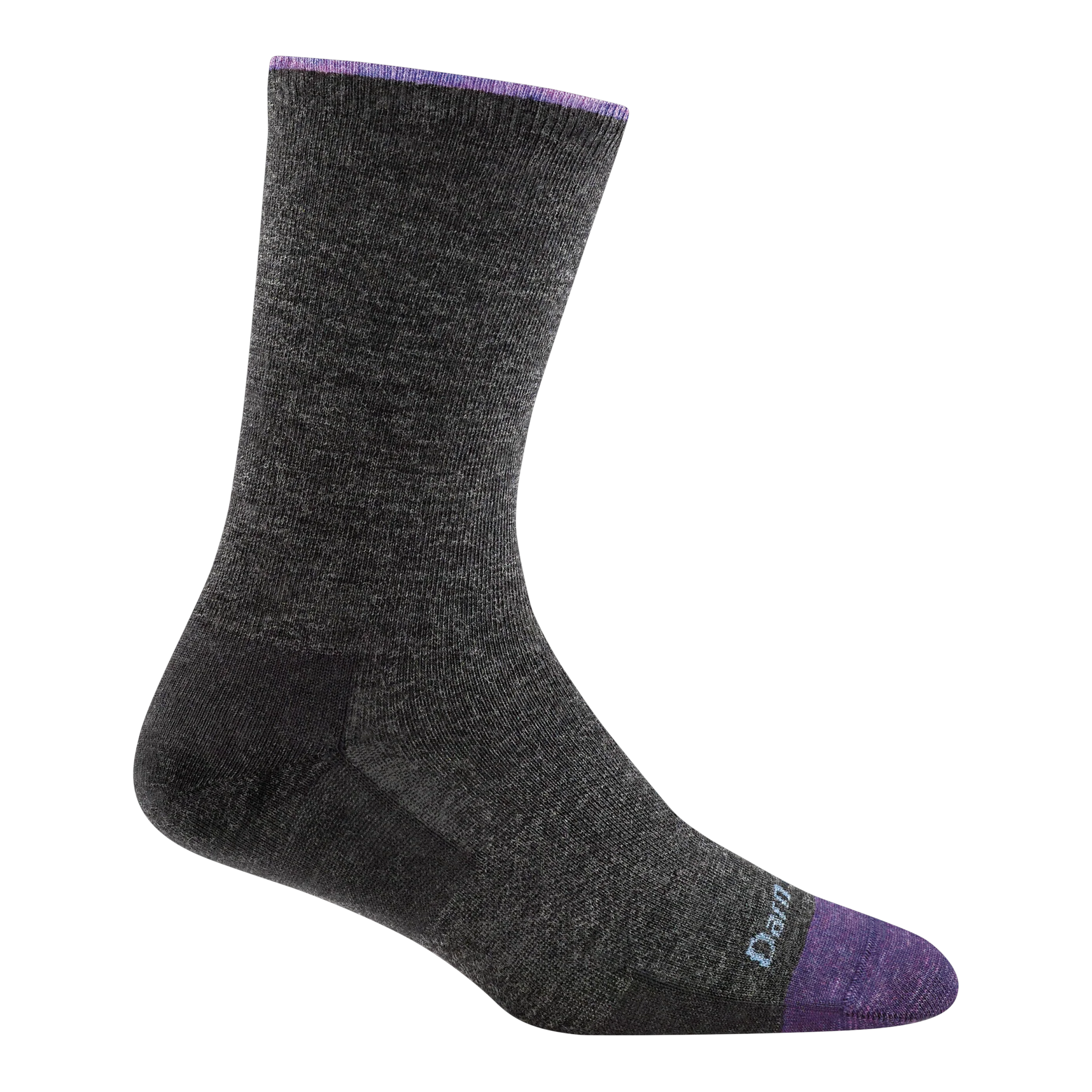 Darn Tough - Women's Solid Basic Crew Lightweight Lifestyle Sock - Charcoal / S