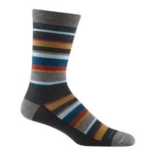 Men's Druid Crew Lightweight Lifestyle Socks - Charcoal / L