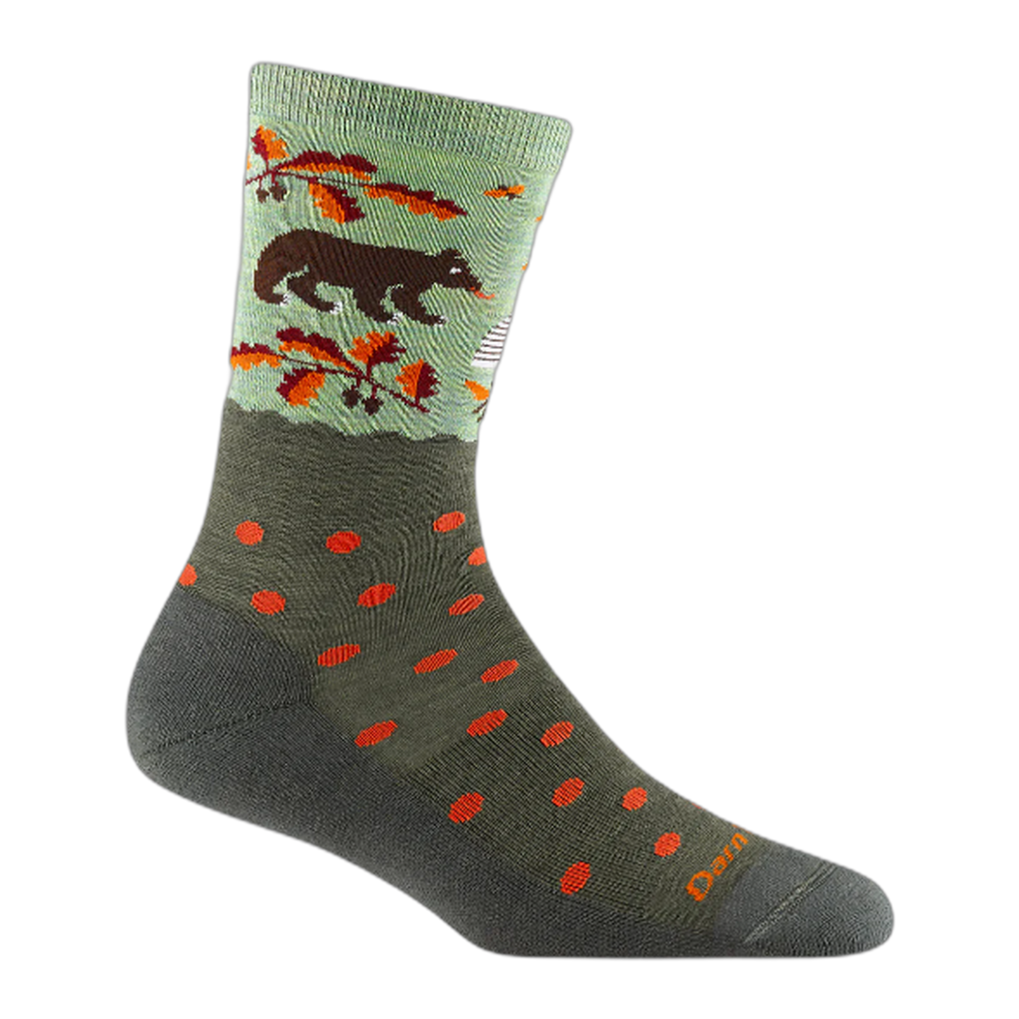 Darn Tough - Women's Wild Life Crew Lightweight Lifestyle Sock - Forest / M