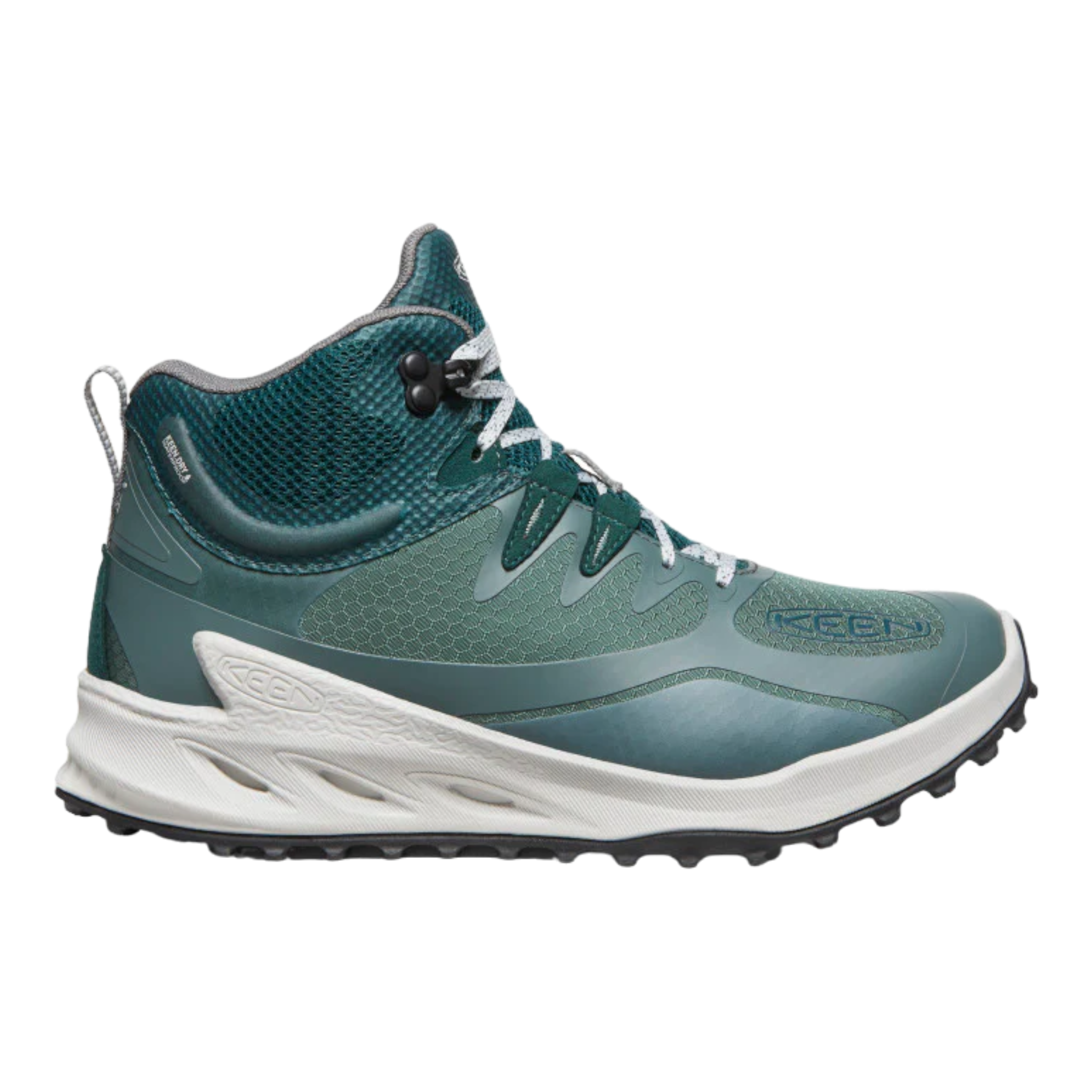 KEEN - Women's Zionic Waterproof Hiking Boot - Dark Forest/Sea Moss / M / 7