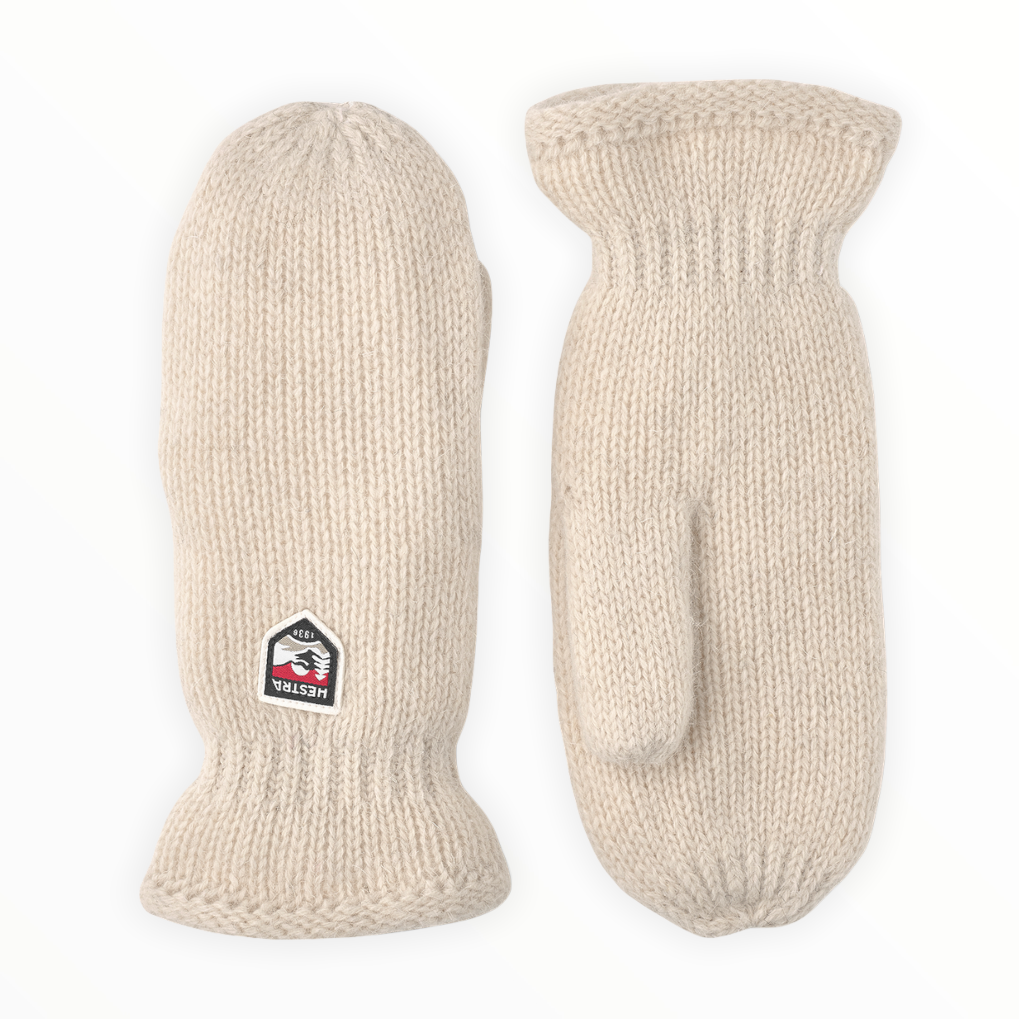 Hestra - Basic Wool Mitt - White / 9