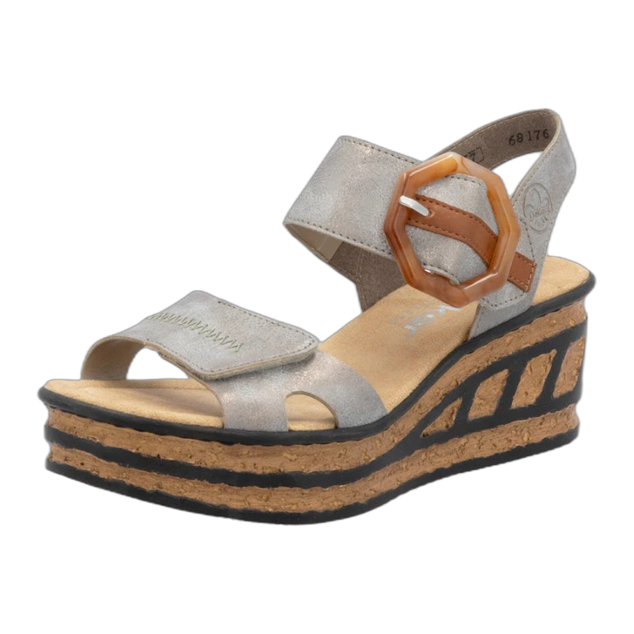 Rieker - 68176 Rose - Grey/Cayenne / M / 40