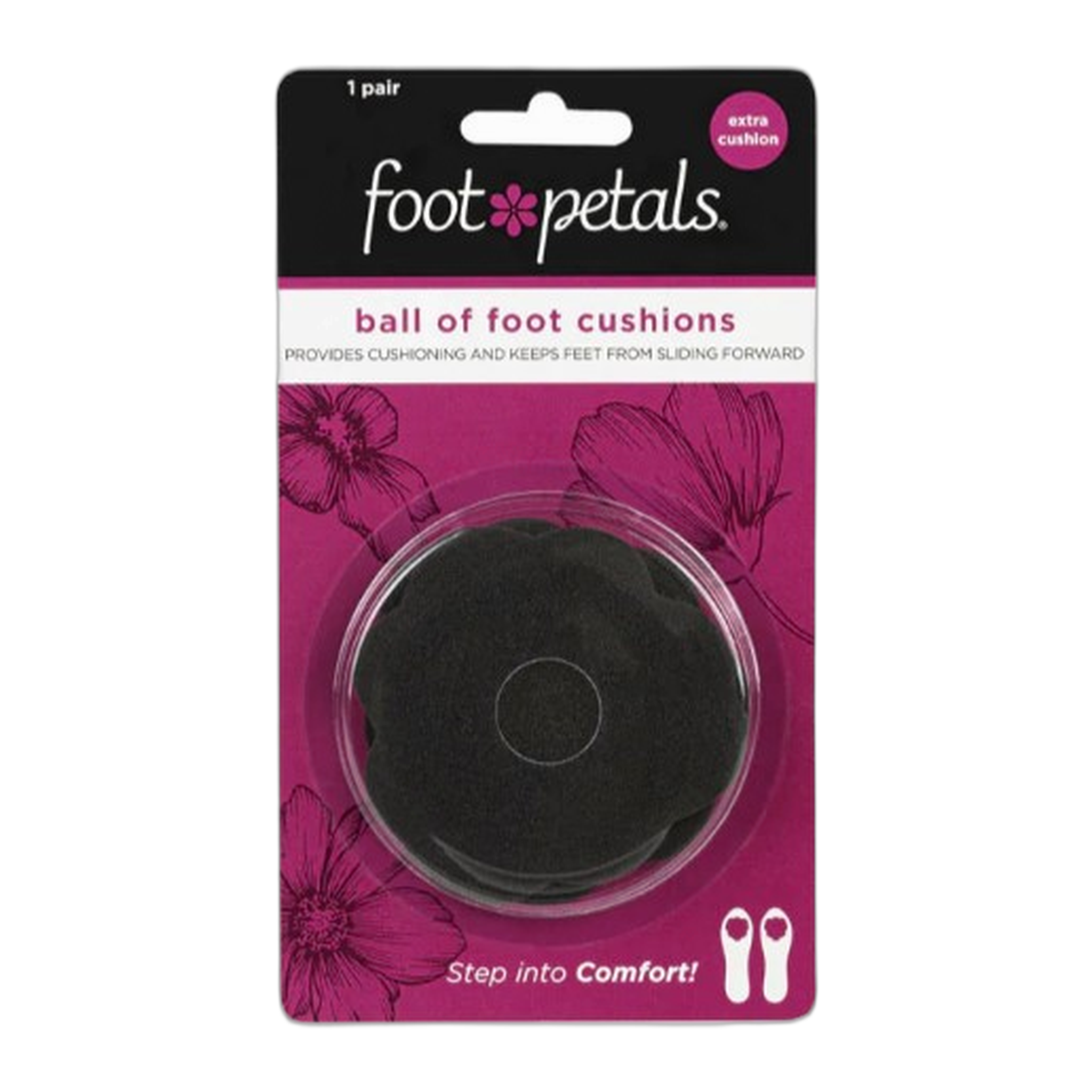 Foot Petals - Ball of Foot Cushions With Extra Cushion - One Size
