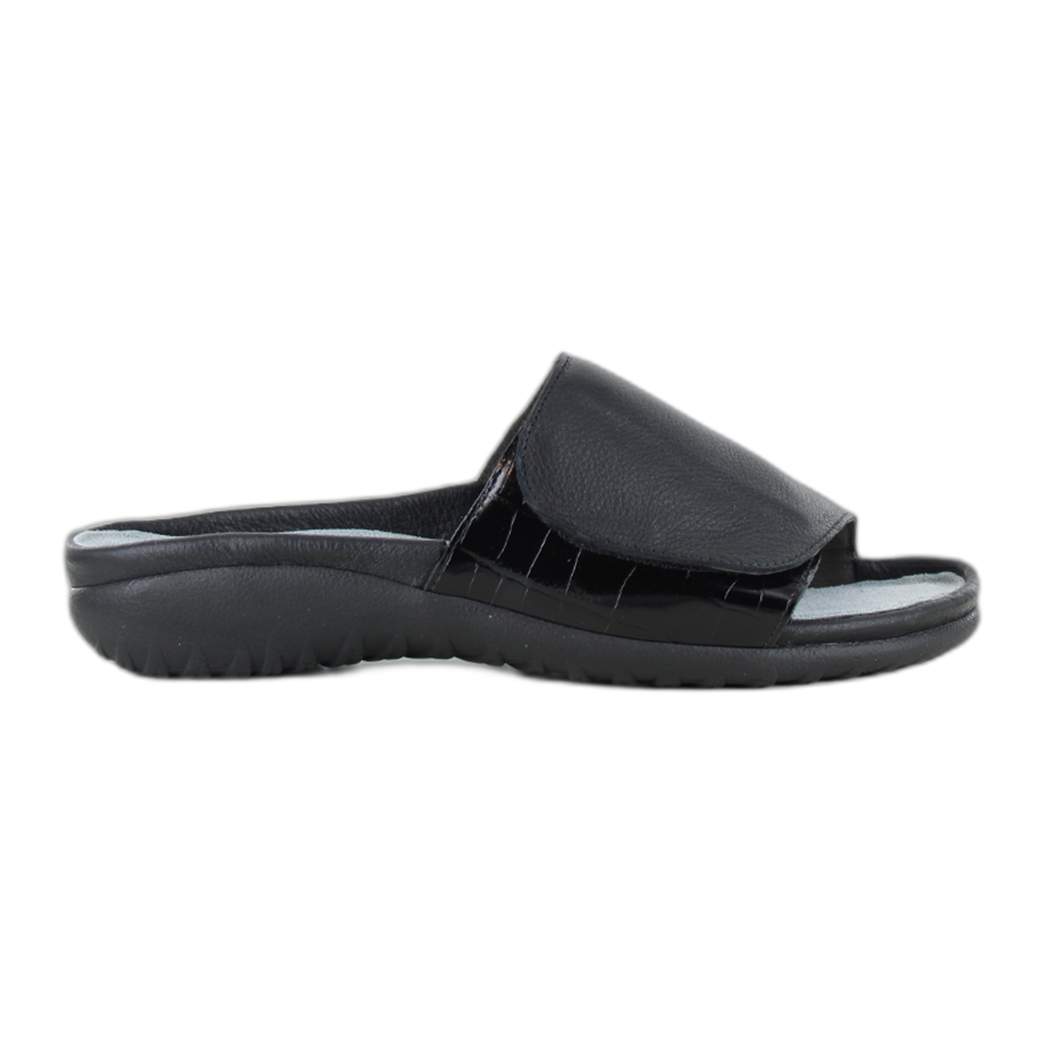 Naot - Ipo - Soft Black Leather/Black Croc / M / 37