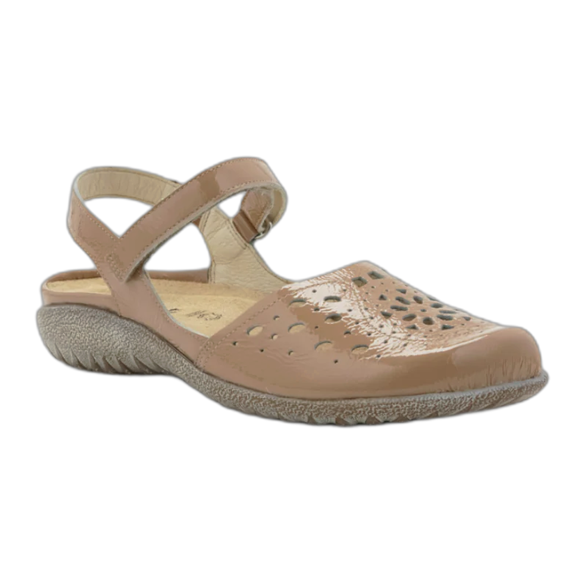 Naot - Arataki - Camel Crinkle Patent Leather / M / 35