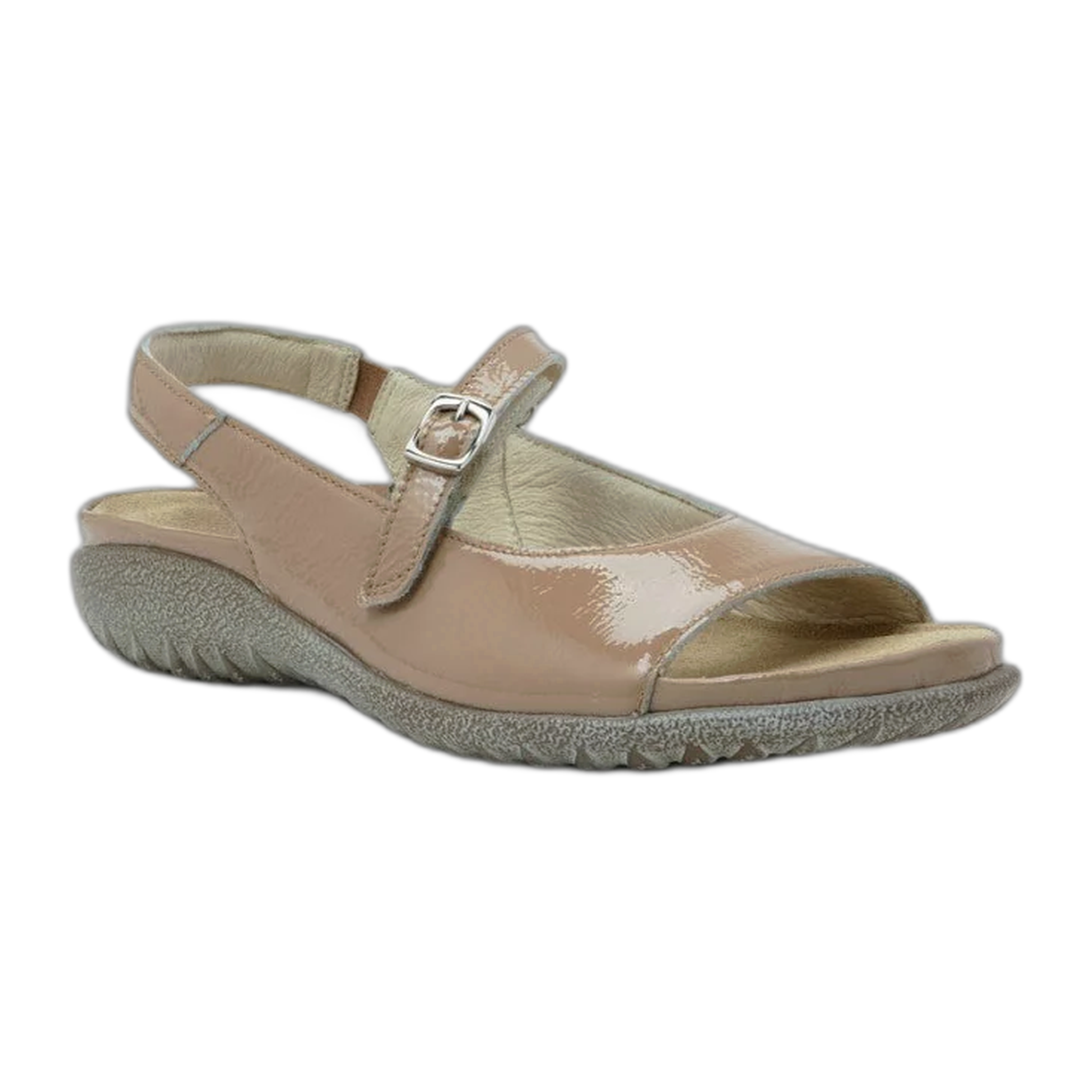 Naot - Toka - Camel Crinkle Patent Leather / M / 35