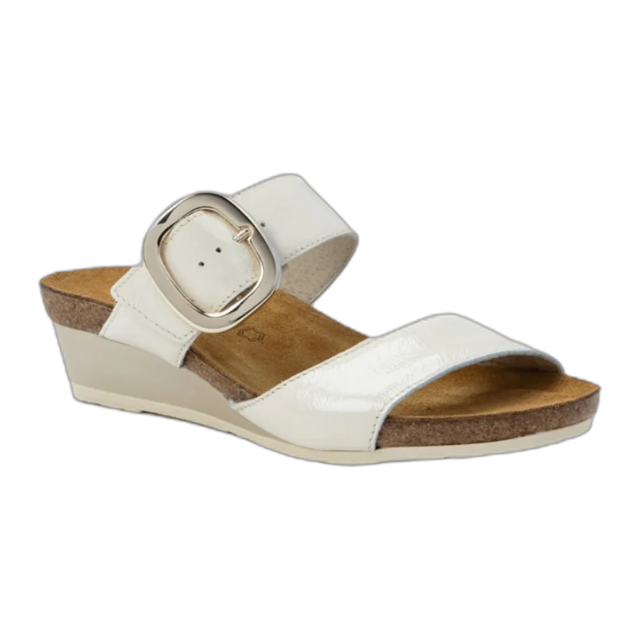 Naot - Magic - Ivory Crinkle Patent Leather / M / 35