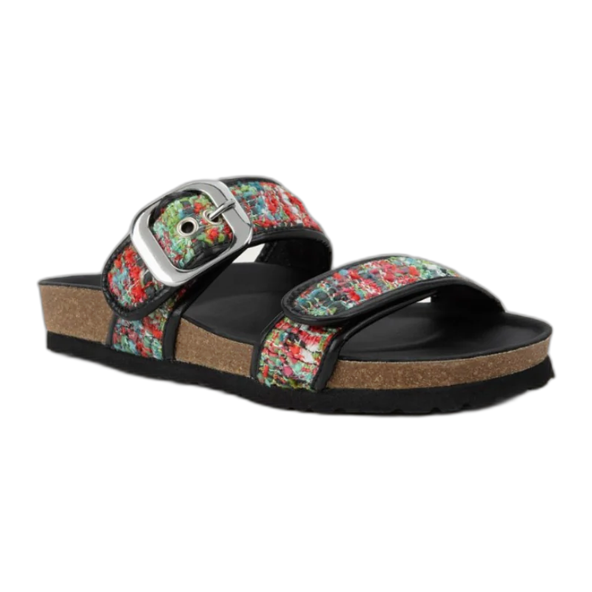 Naot - Nashville - Pink And White Tweed/Soft Black Leather / M / 36