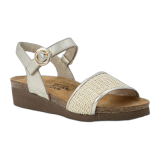 Cecile - Radiant Gold Leather/Blonde Raffia / M / 36