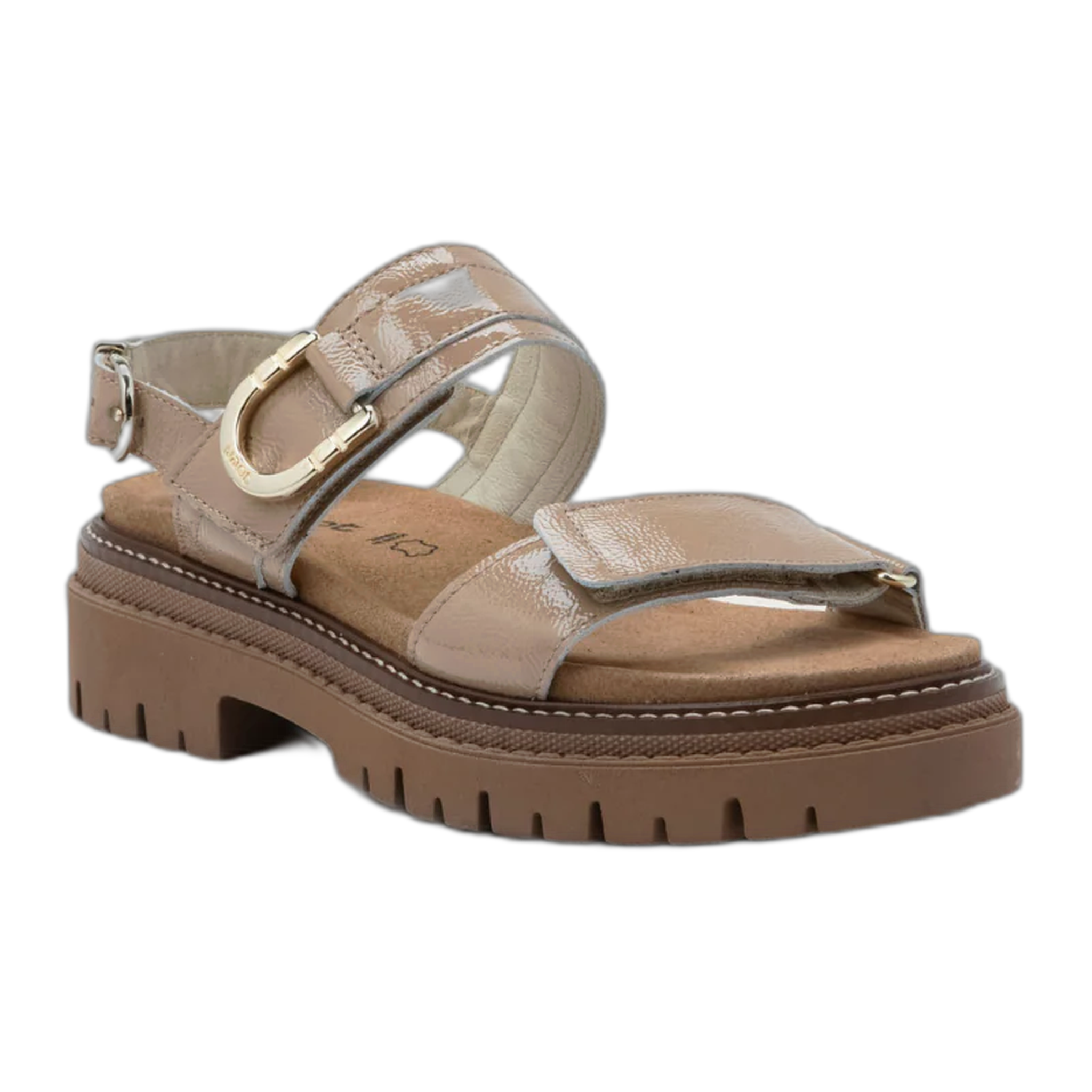 Naot - Trinity - Camel Crinkle Patent Leather / M / 35