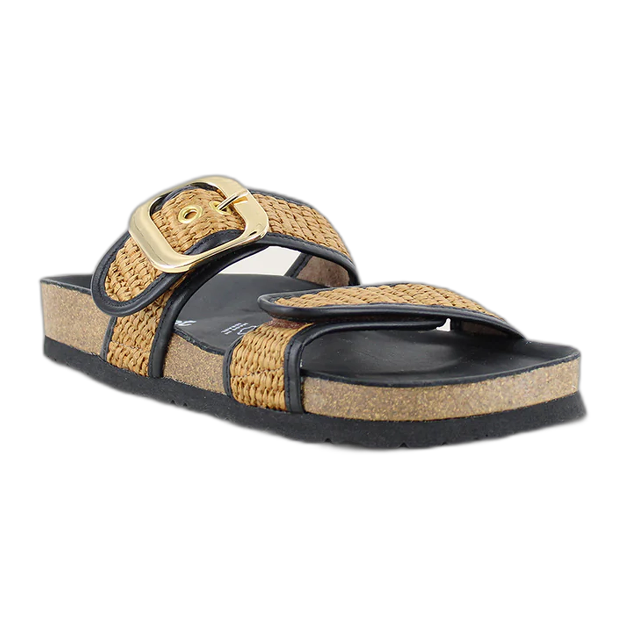 Naot - Nashville - Soft Black Leather W/ Raffia / M / 35